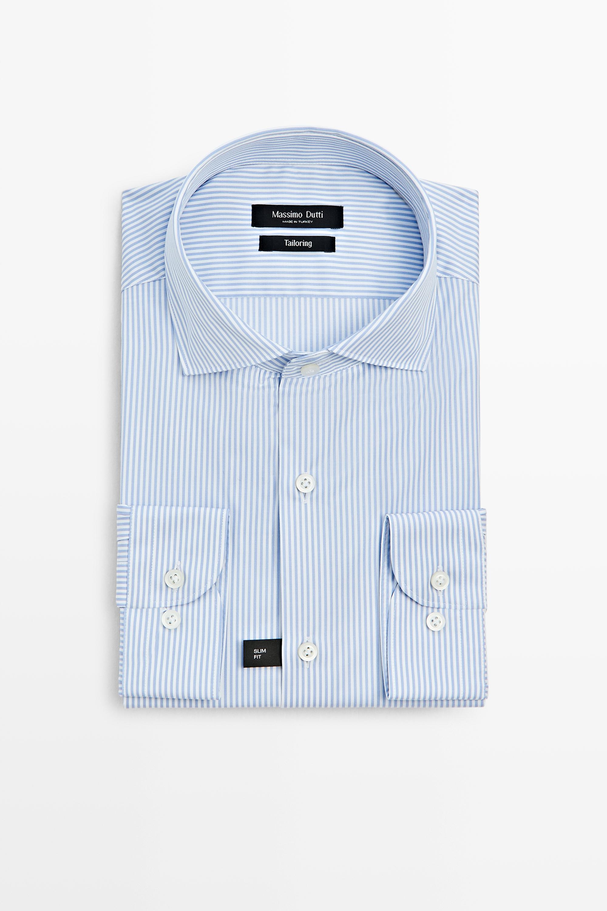 Camisa slim fit rayas tailoring