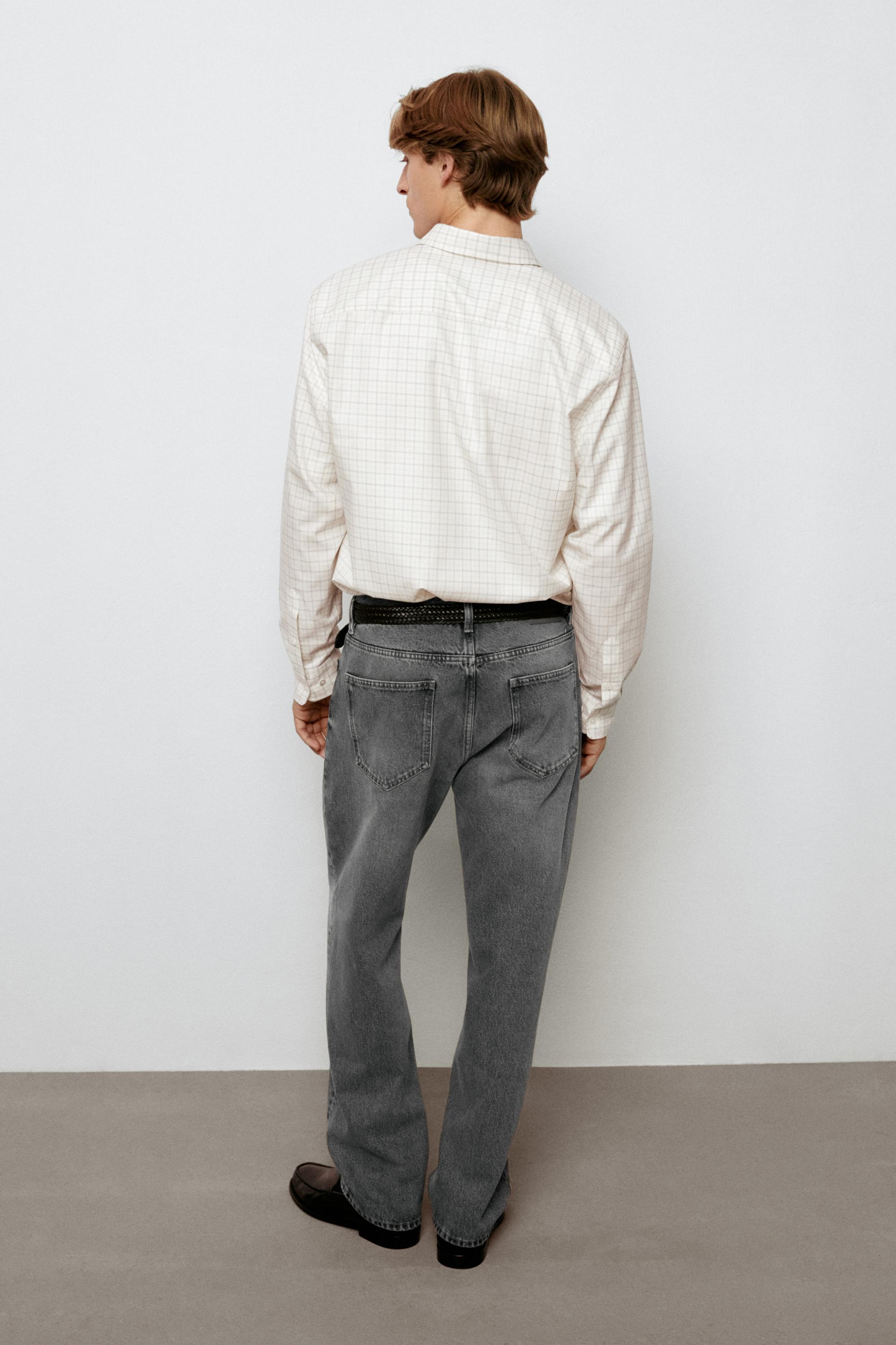 Straight-leg jeans — GREY
