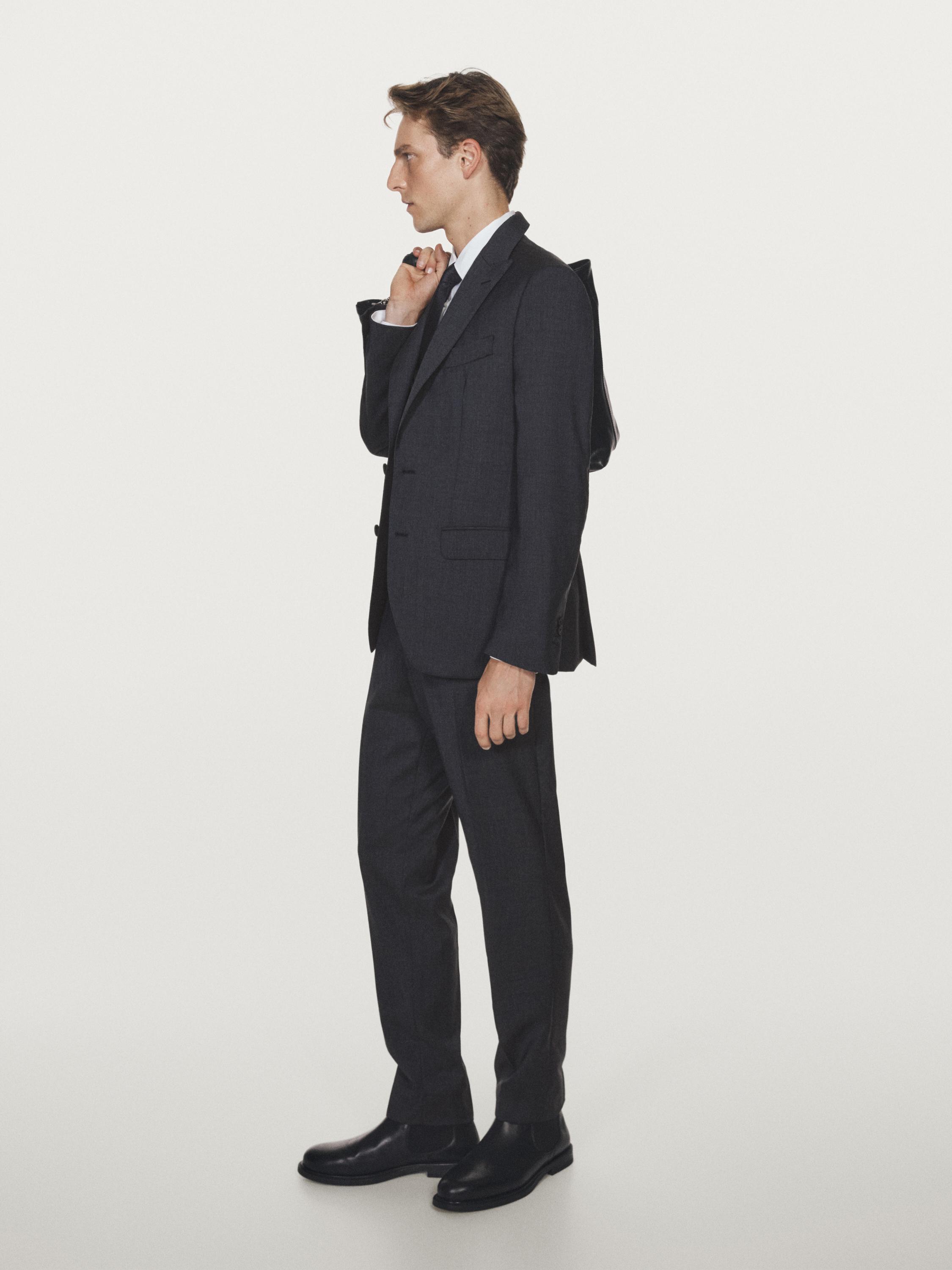 100% wool suit trousers