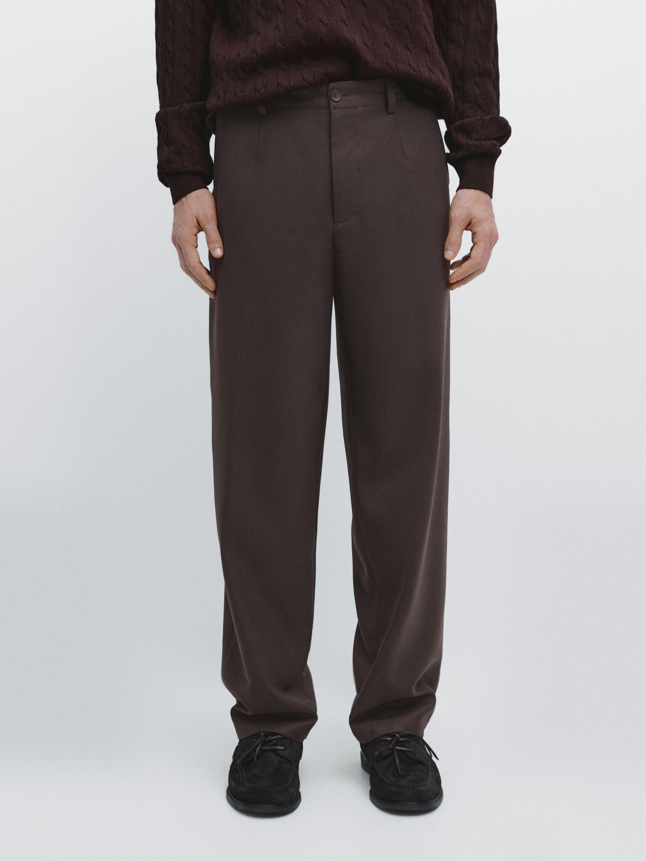 Pantaloni jogger fit cu lână
