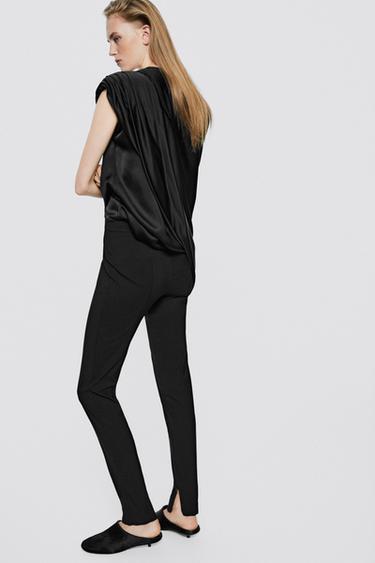 Skinny fit pants with zip hem - LIMITED EDITION — BLACK 3