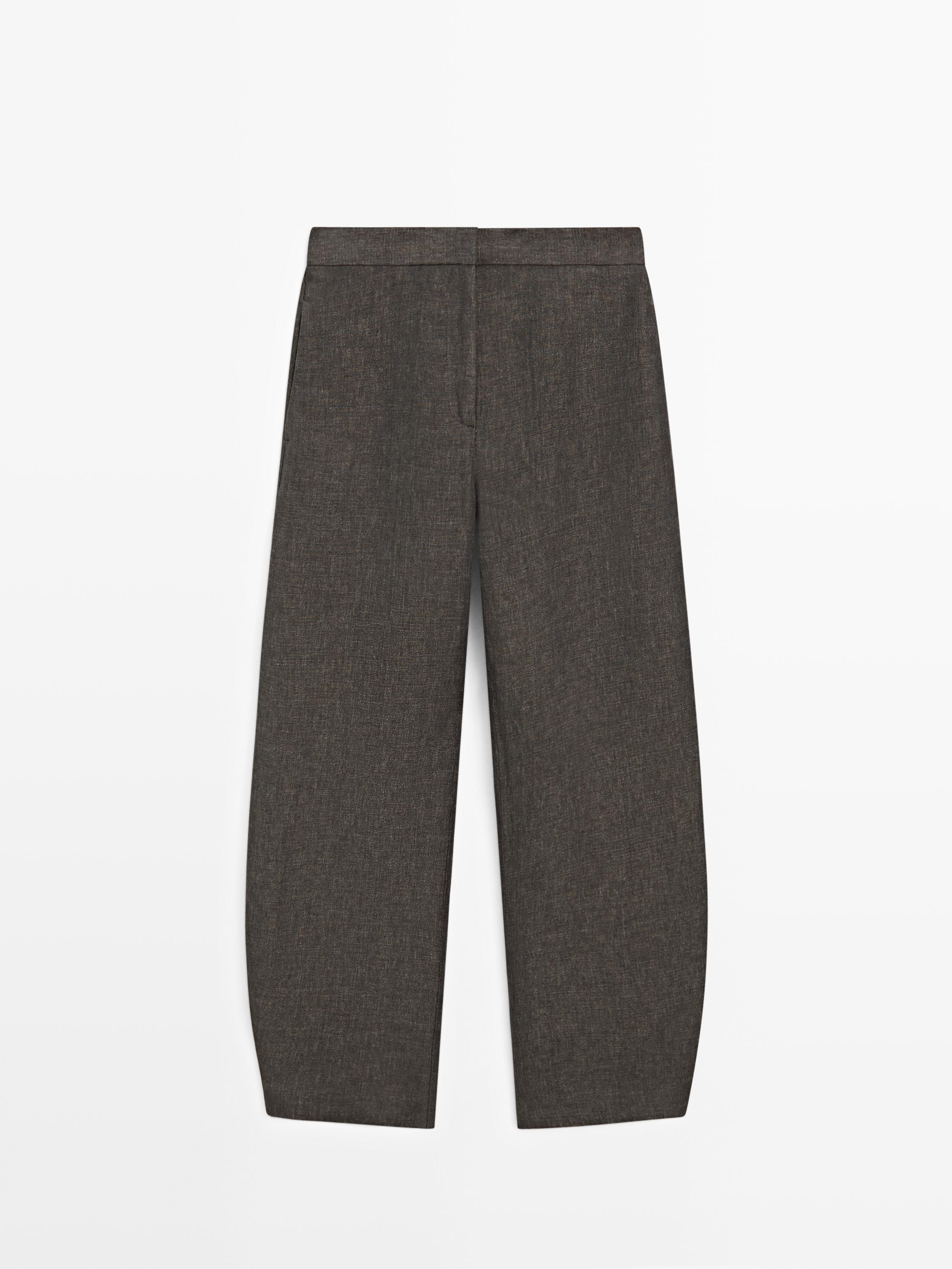 Barrel fit keten pantolon