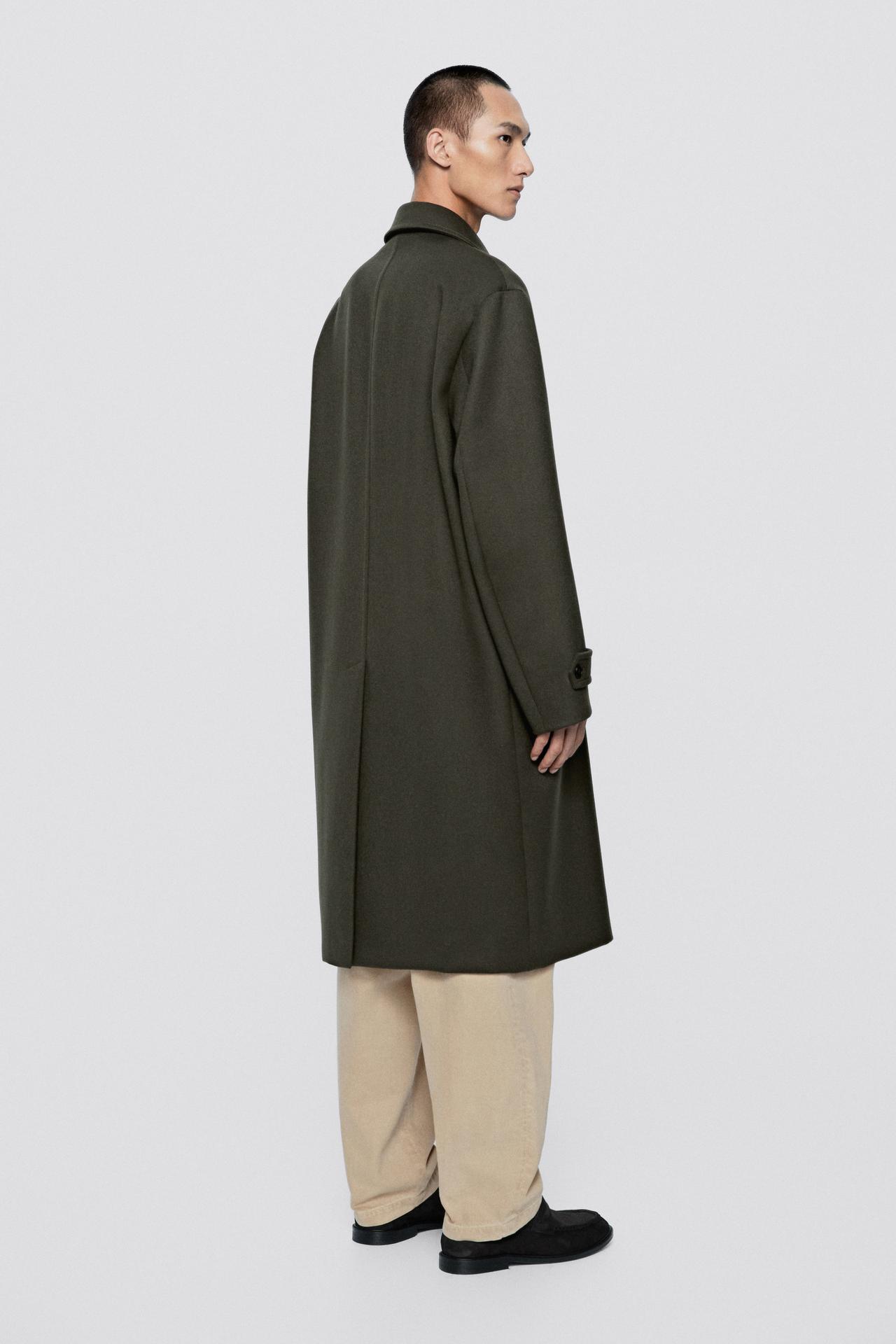 Double-breasted long coat - LIMITED EDITION — GREEN