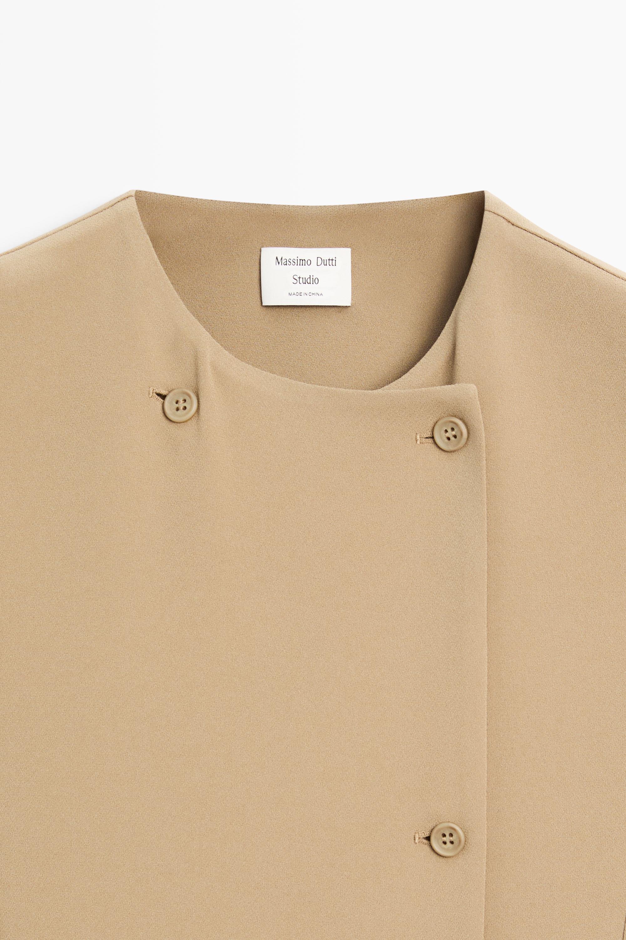 Wrap midi dress with pocket detail - STUDIO — Caramel