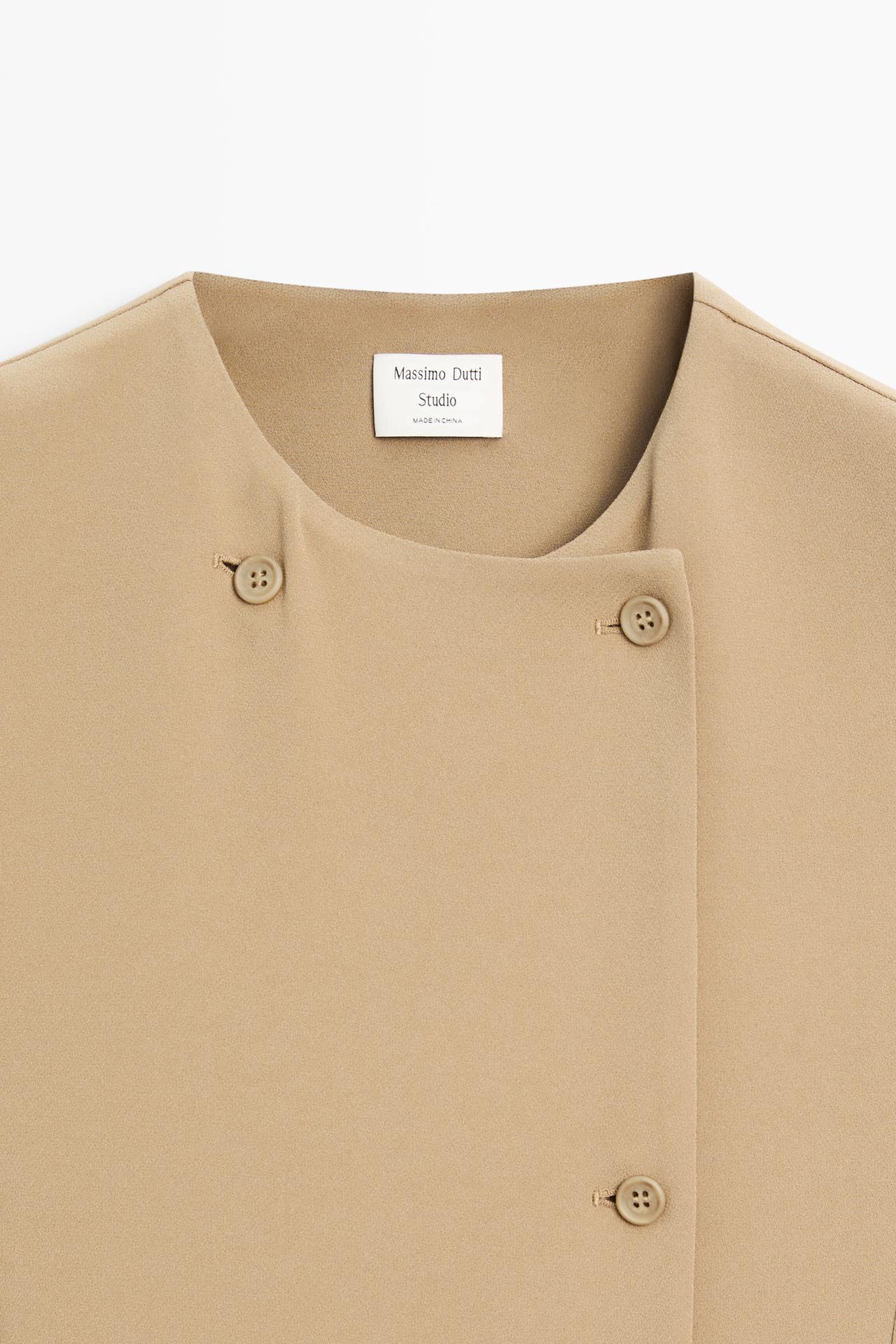 Wrap midi dress with pocket detail - STUDIO — Caramel