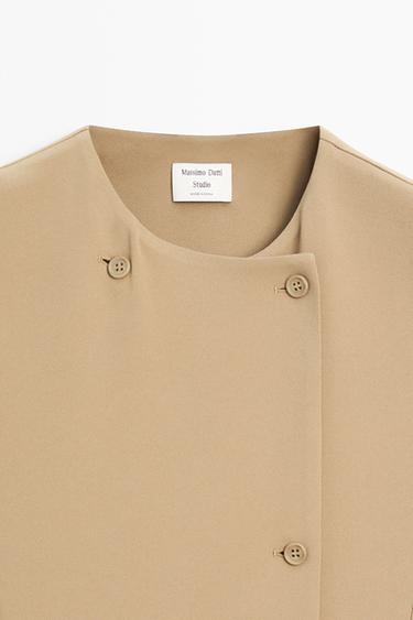 Wrap midi dress with pocket detail - STUDIO — Caramel 8