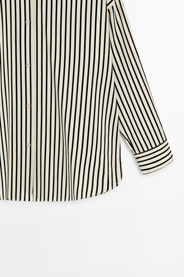 Flowing striped shirt — WHITE 7