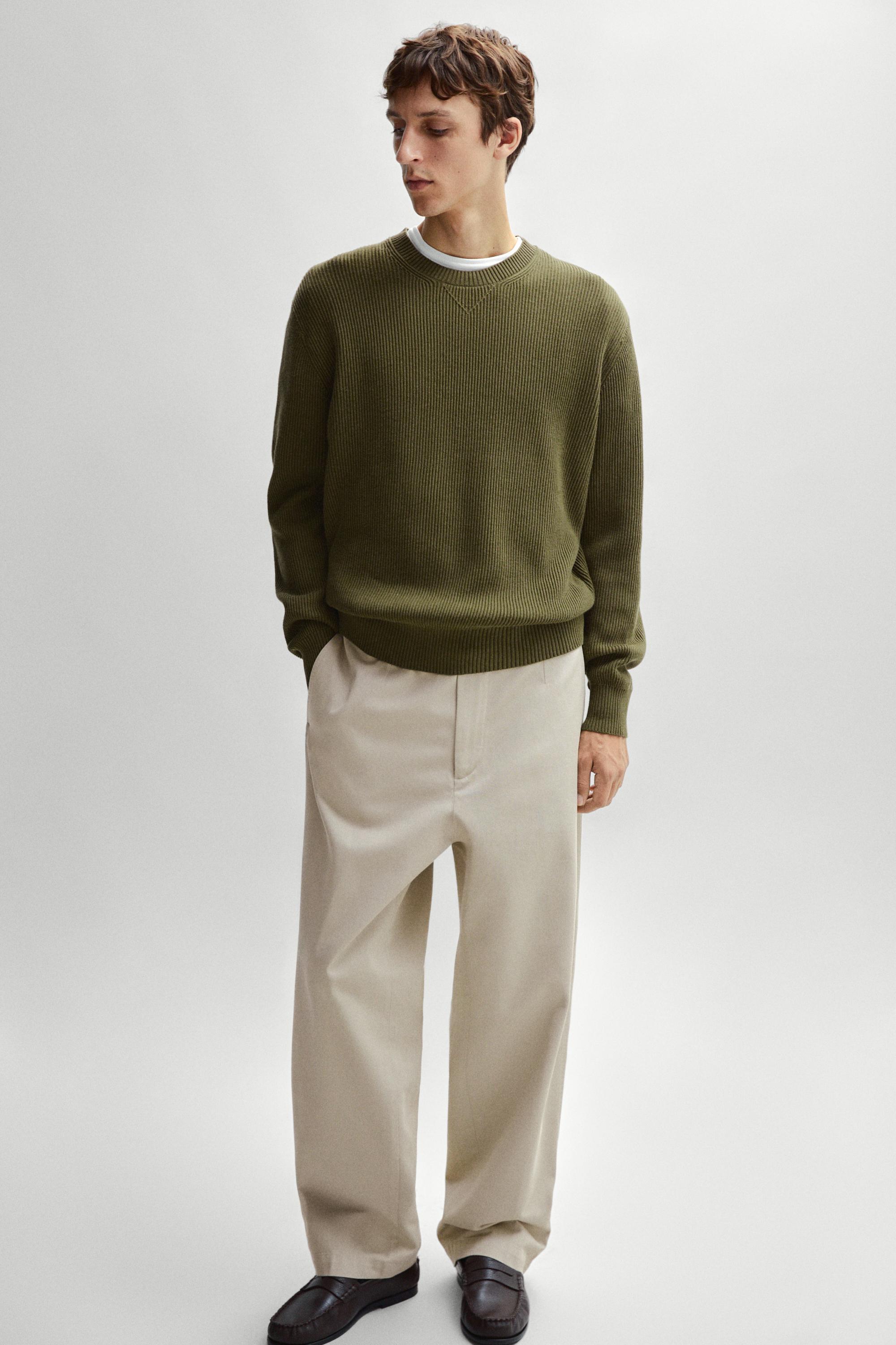 Barrel fit pants — BEIGE