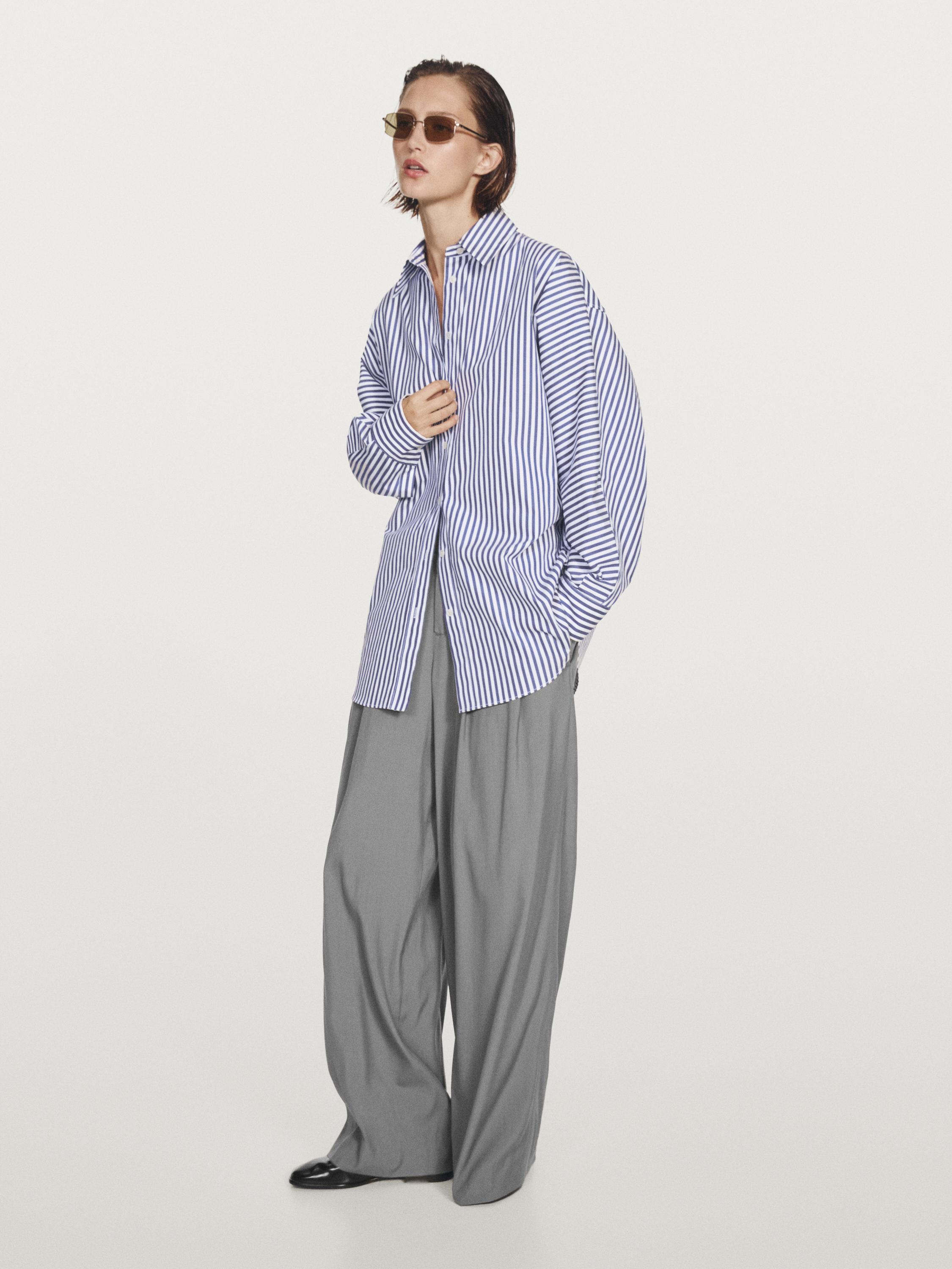 Striped oversize shirt