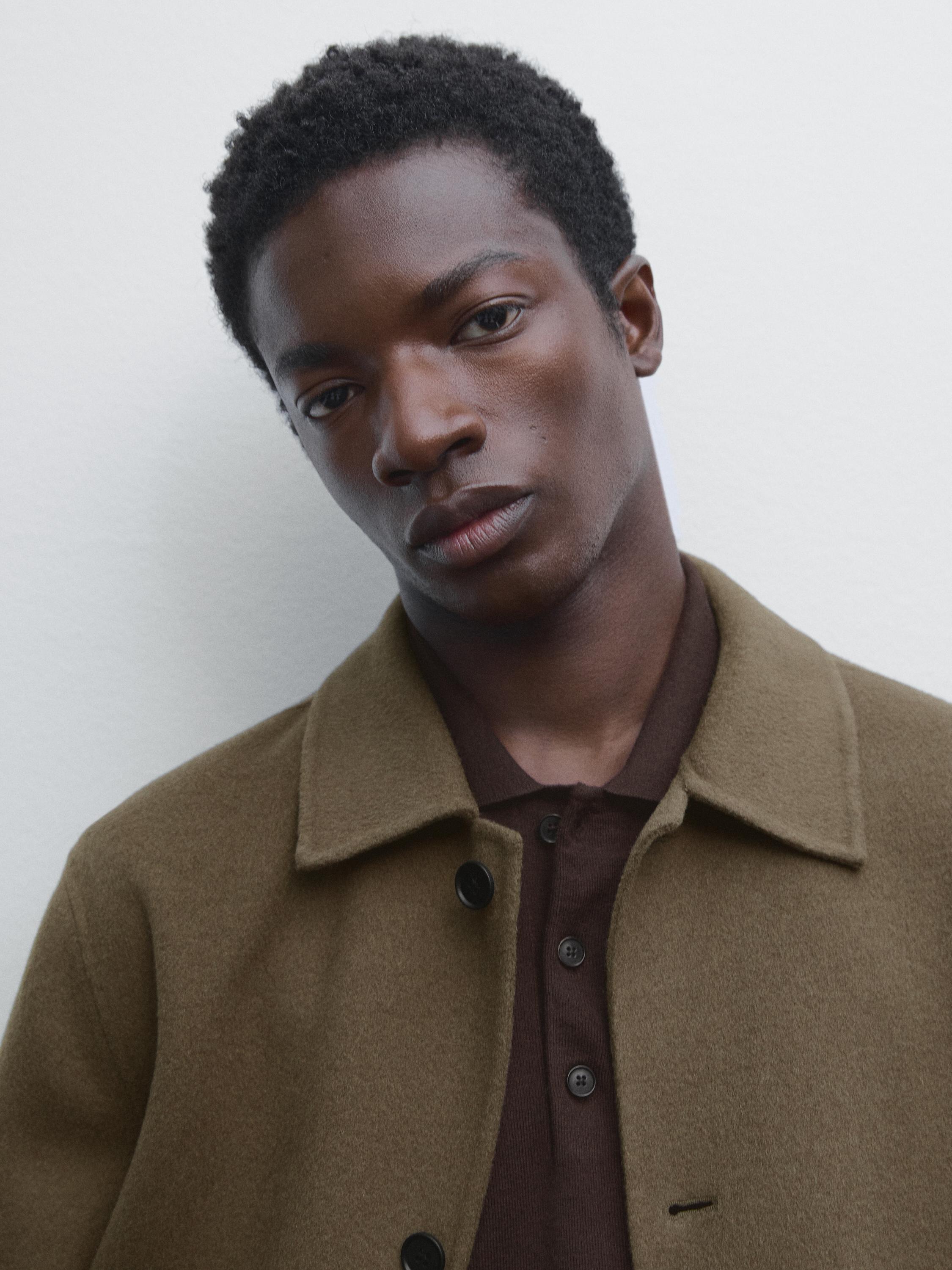 Wool blend jacket