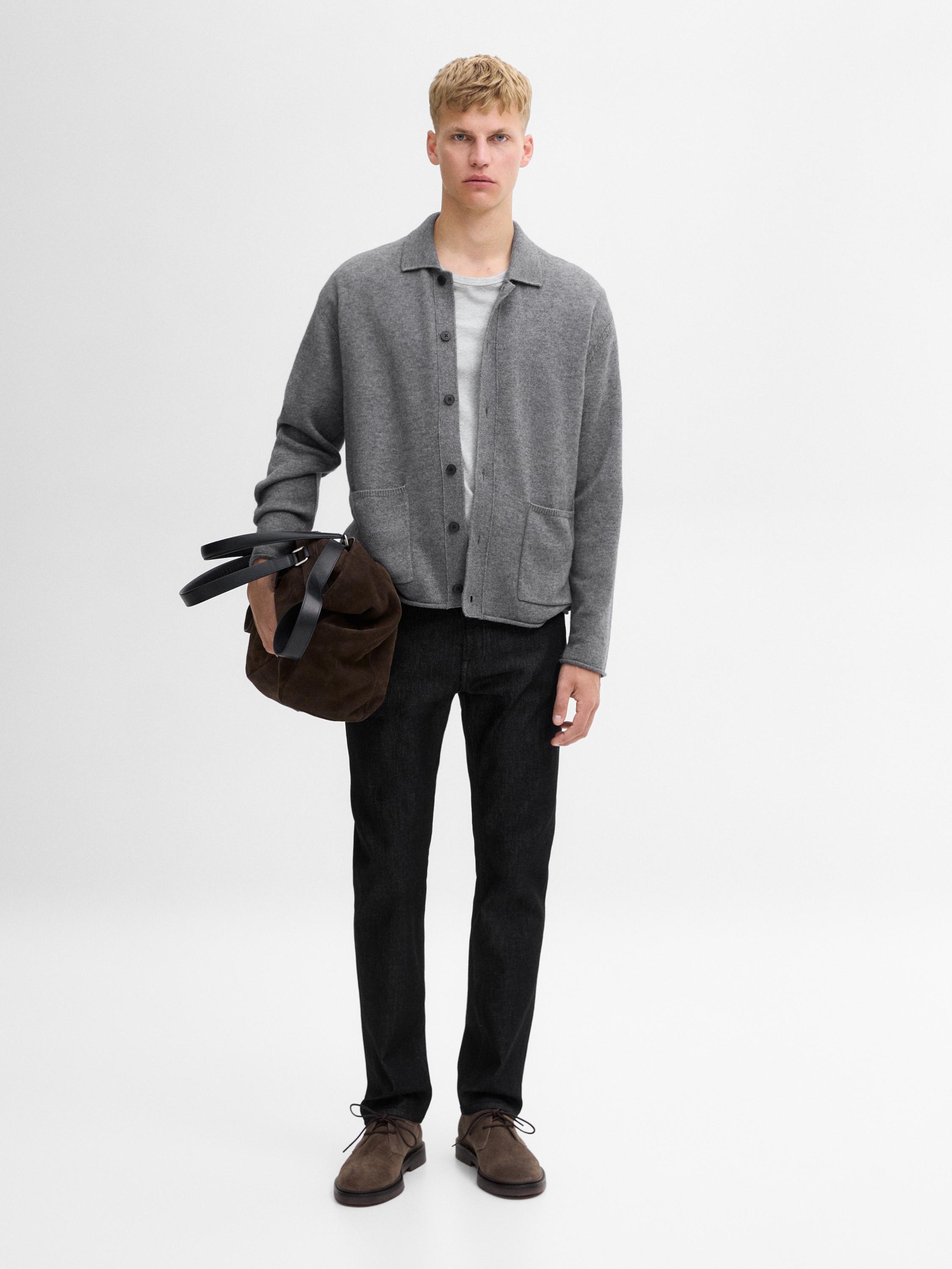 Massimo dutti mens cardigan best sale