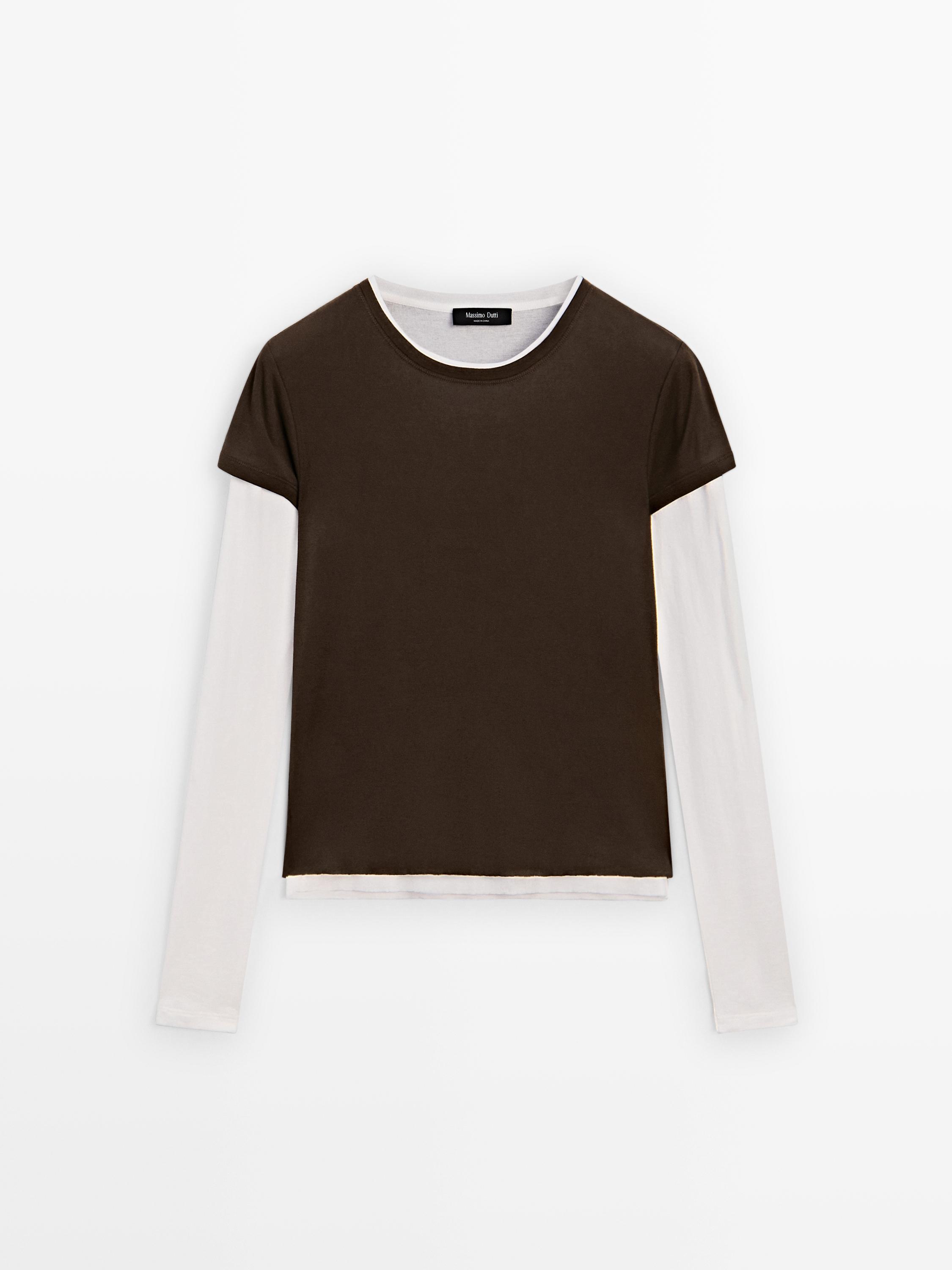 Long sleeve layered T-shirt