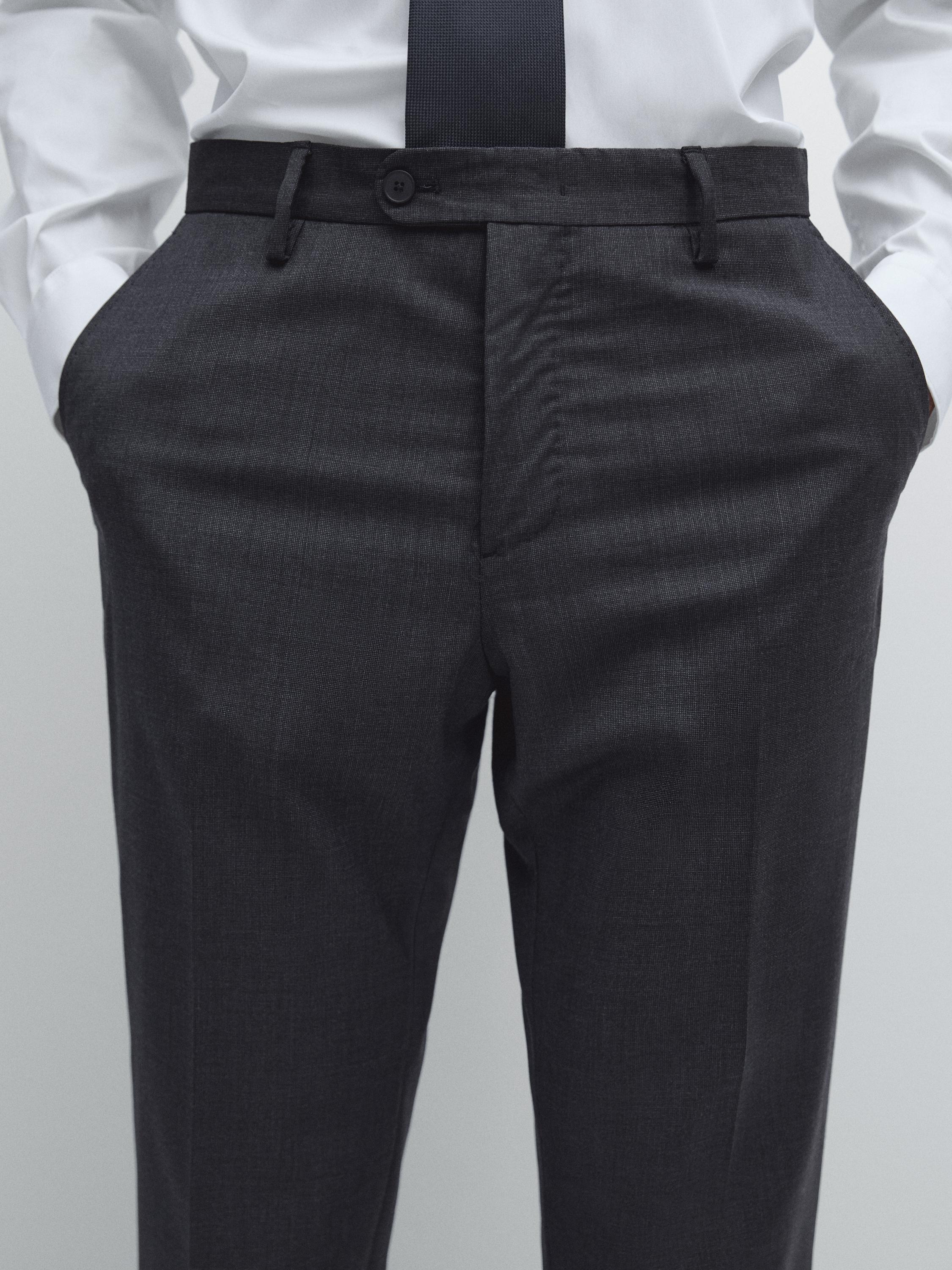 Pantalon de costume en laine