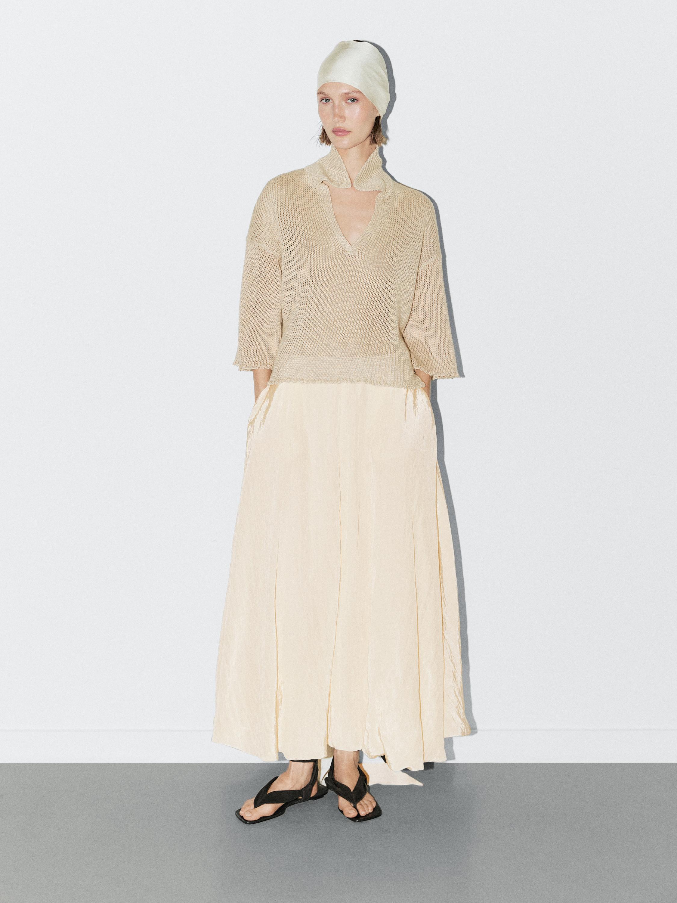 Polo sweater with open collar - STUDIO