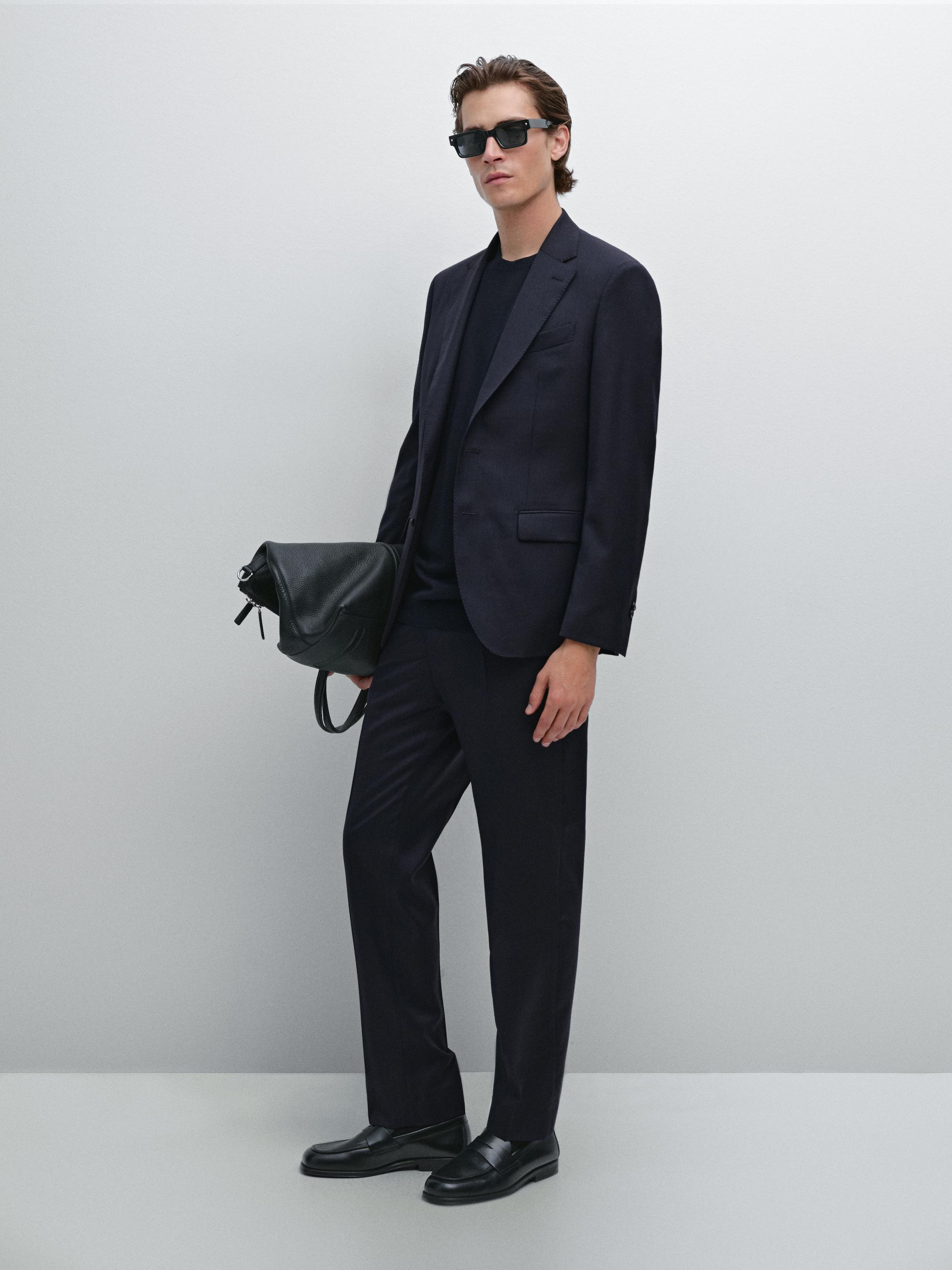 Blazer à rayures tennis en laine