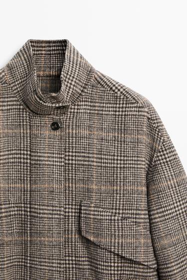 Plaid bomber jacket — BLACK 4
