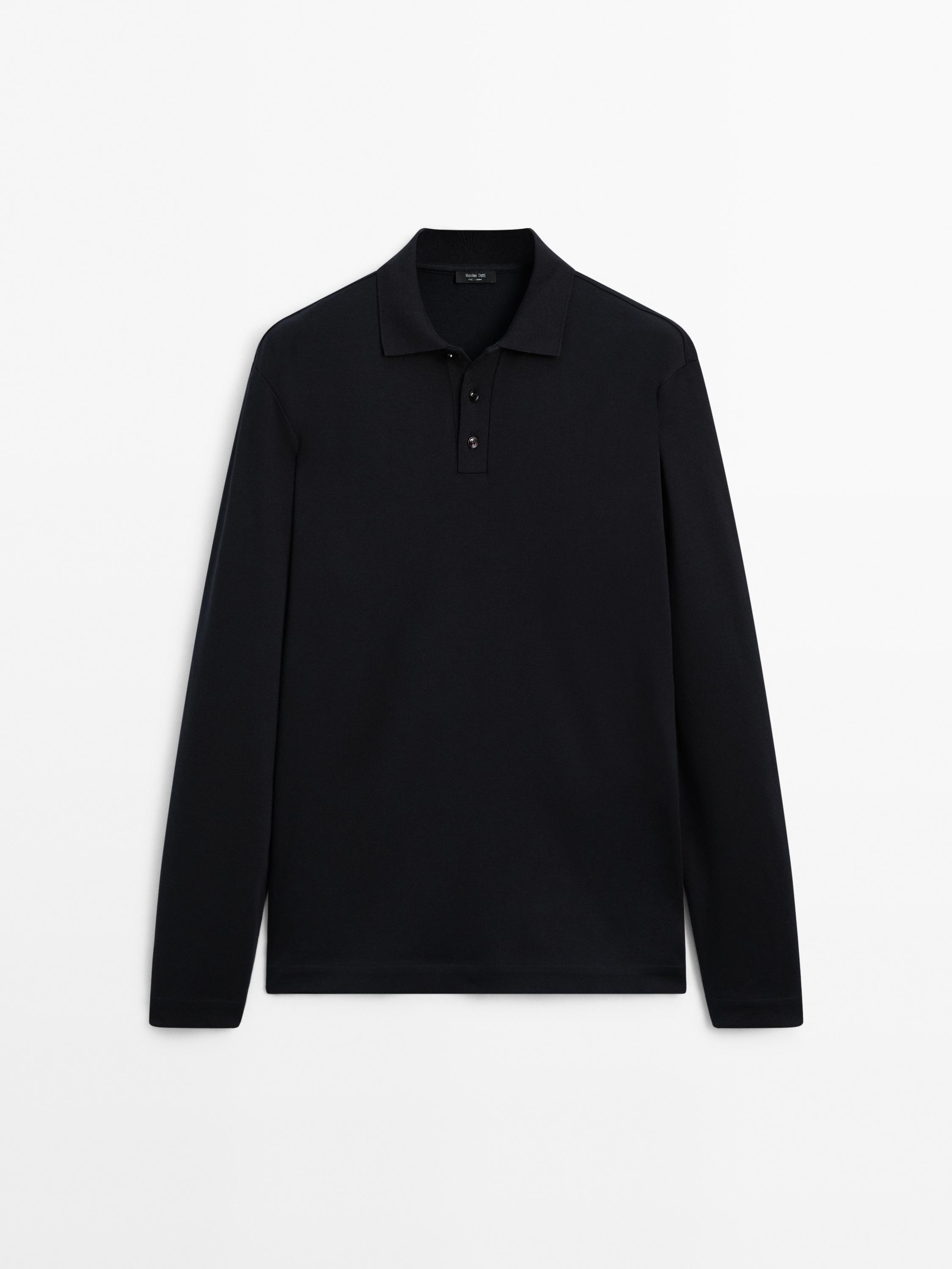 Long sleeve polo shirt