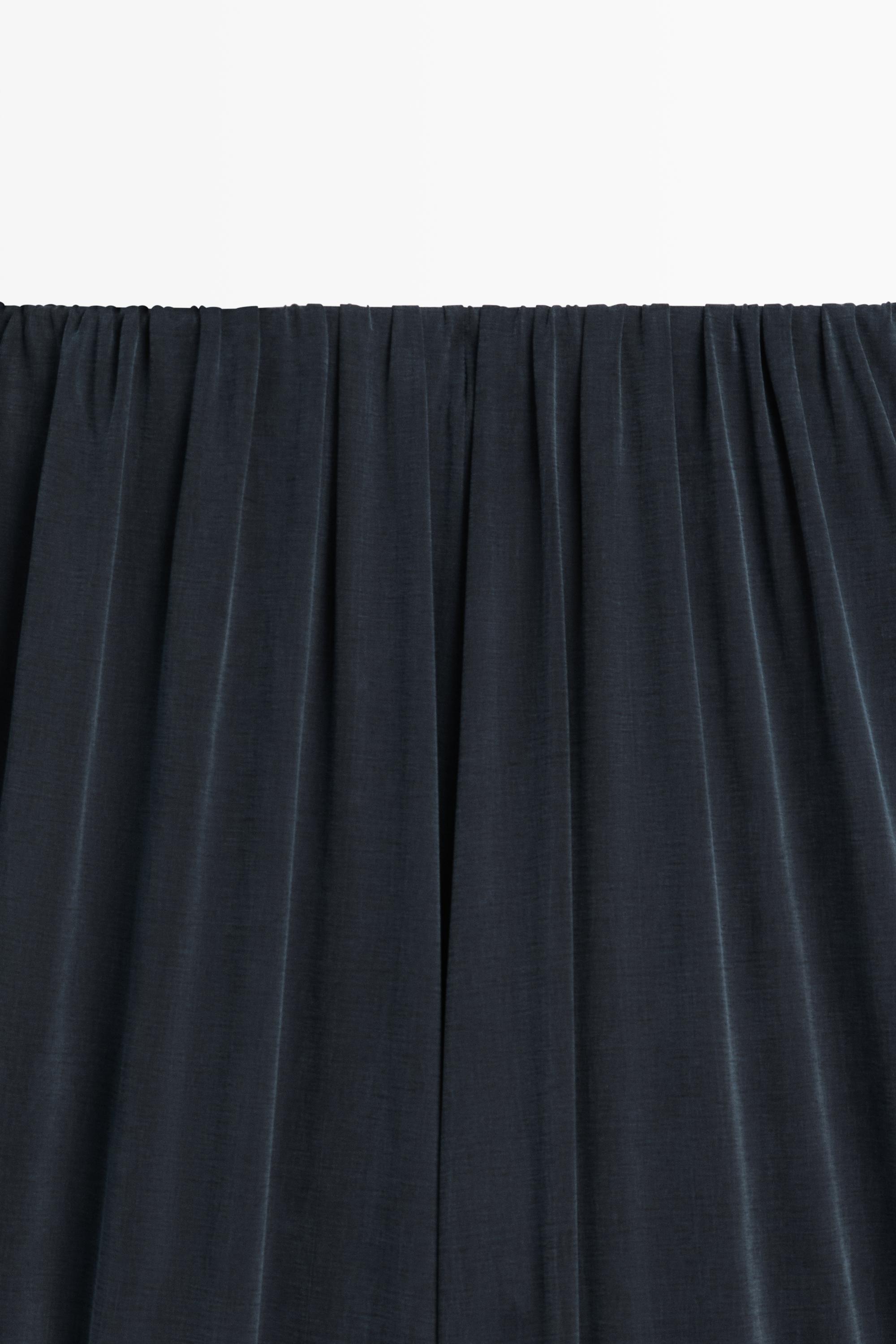 Pleated flowing wide-leg pants - STUDIO — BLUE