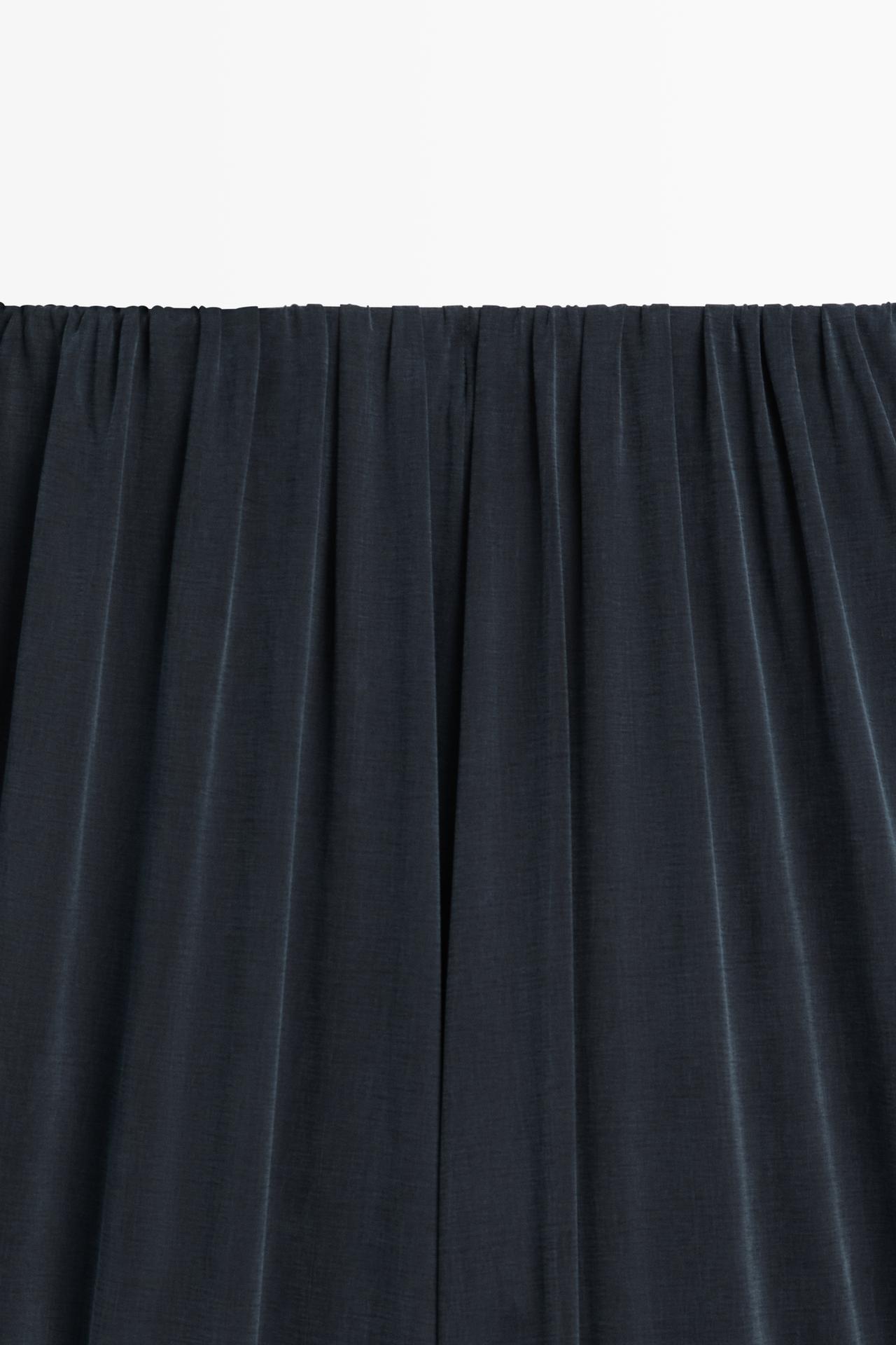 Pleated flowing wide-leg pants - STUDIO — BLUE