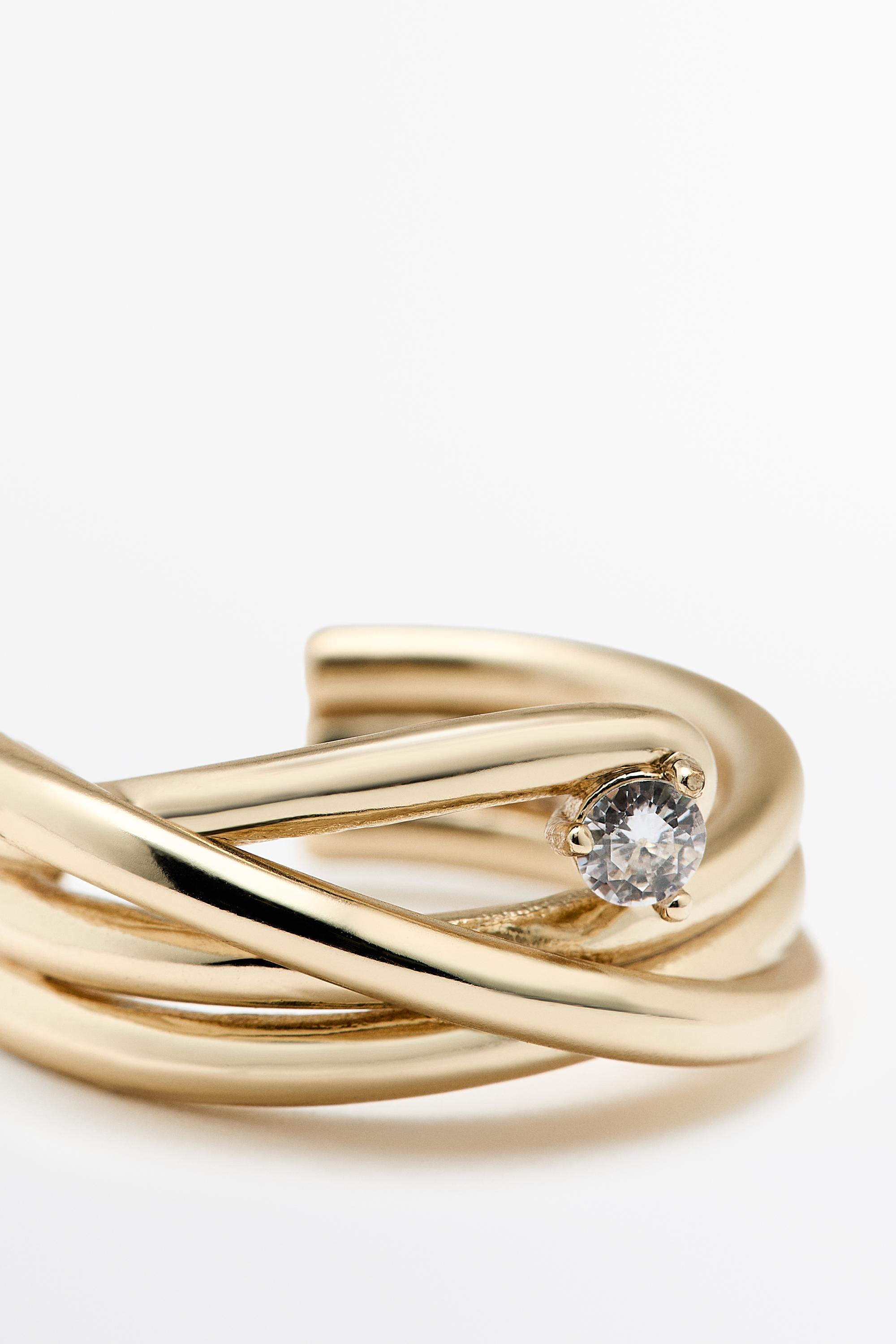 Shimmery hoop earrings — GOLDEN