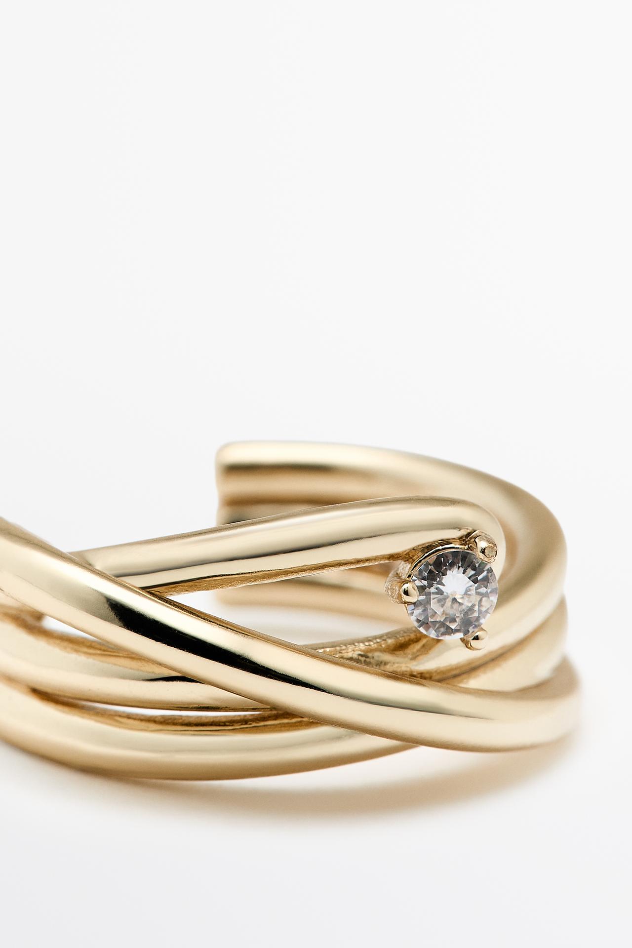 Shimmery hoop earrings — GOLDEN