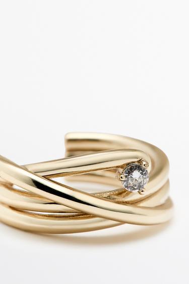 Shimmery hoop earrings — GOLDEN 5