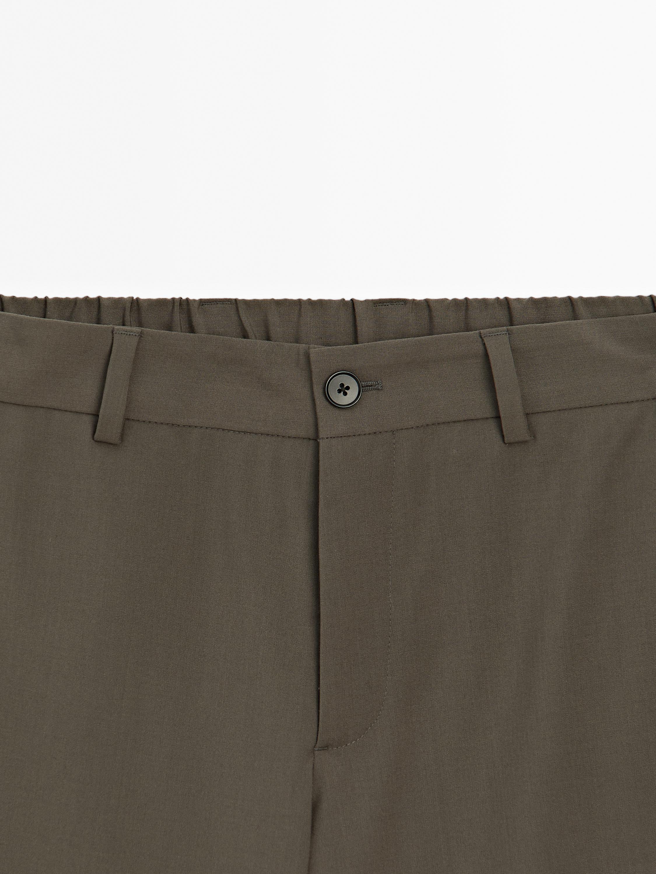 Total look wool blend trousers