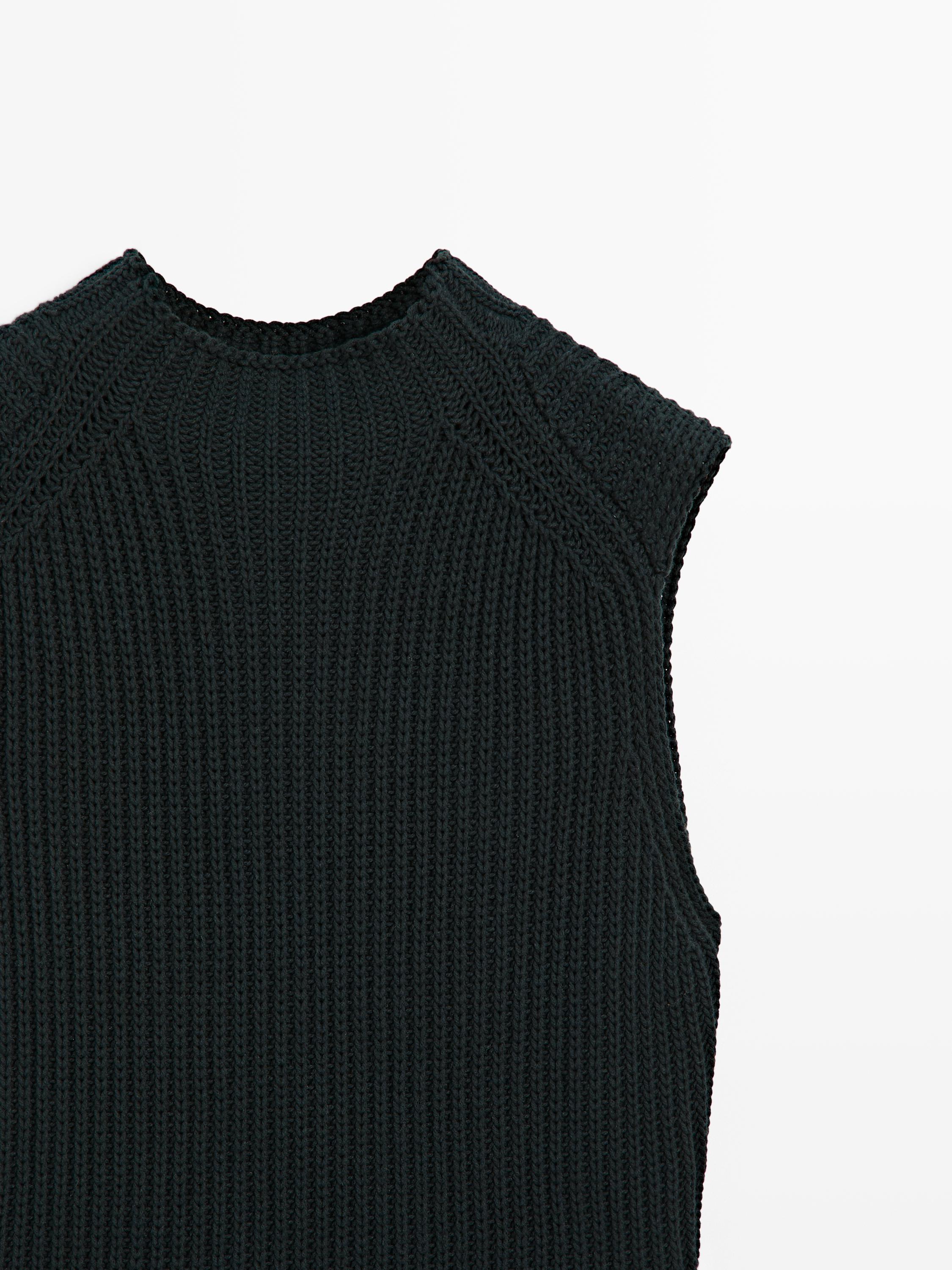 Top de malha grossa de algodão - COLEÇÃO STUDIO