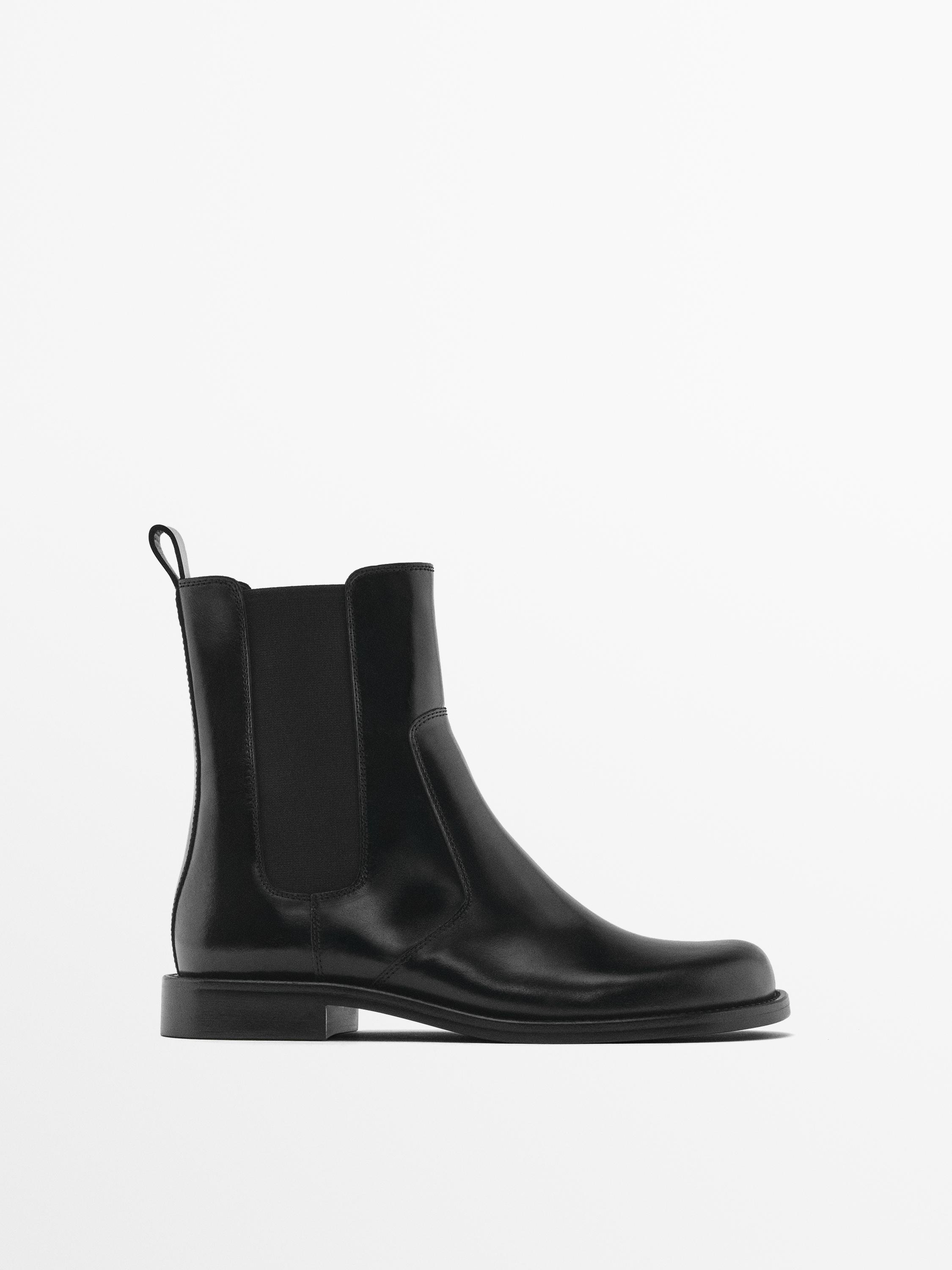 P askie Sztyblety Czarny Botki I Kozaki Massimo Dutti p-askie-sztyblety-czarny-botki-i-kozaki-massimo-dutti