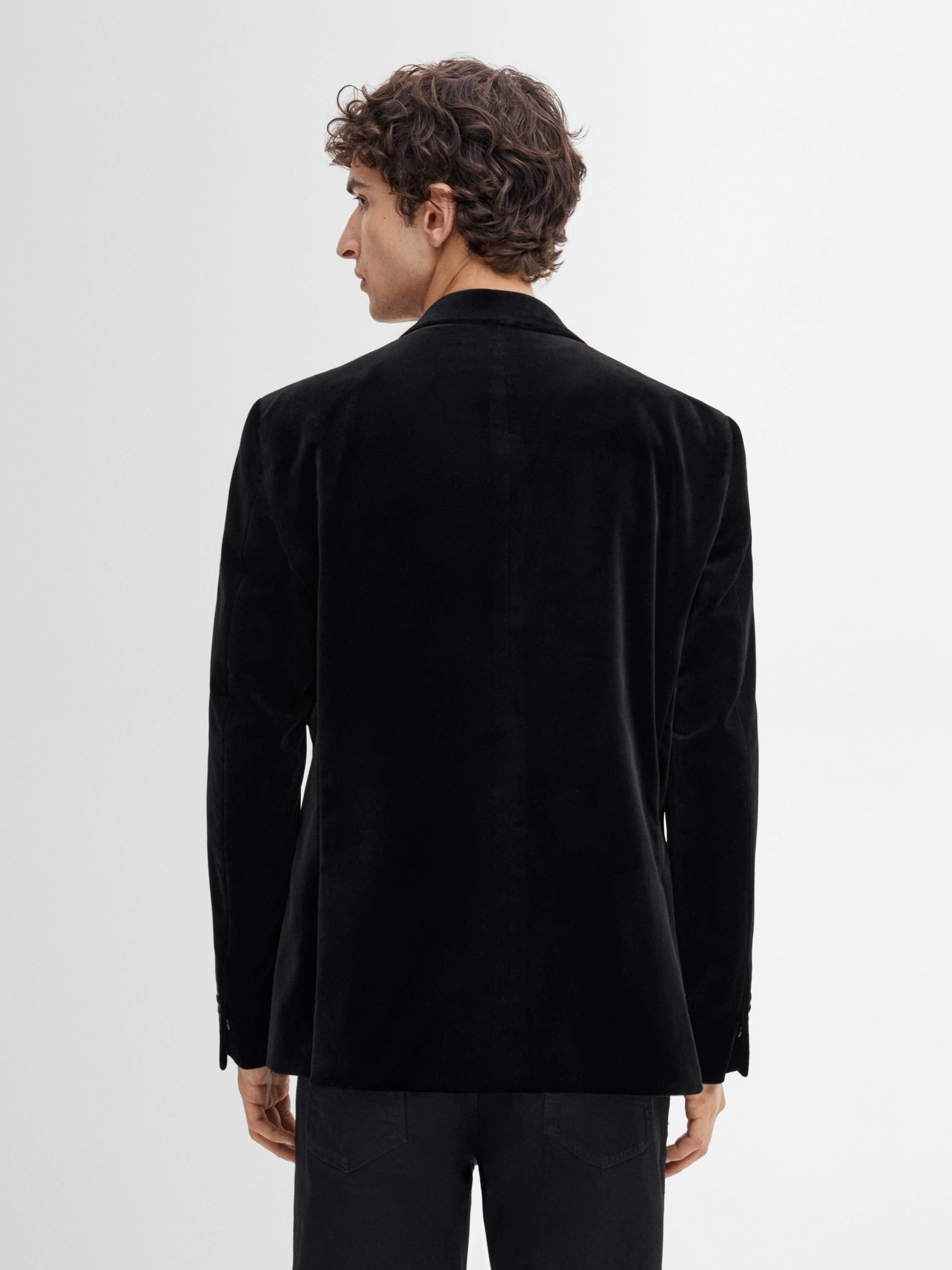 Blazer en velours de coton mélangé