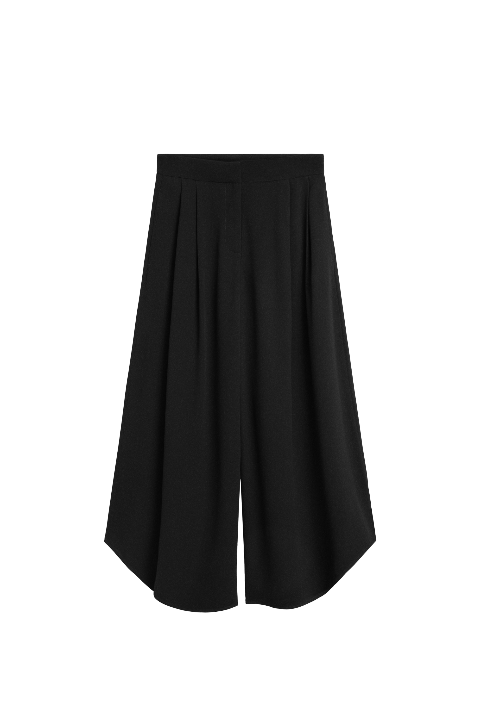 Massimo Dutti Pilili hacimli geniş paça pantolon görsel 6