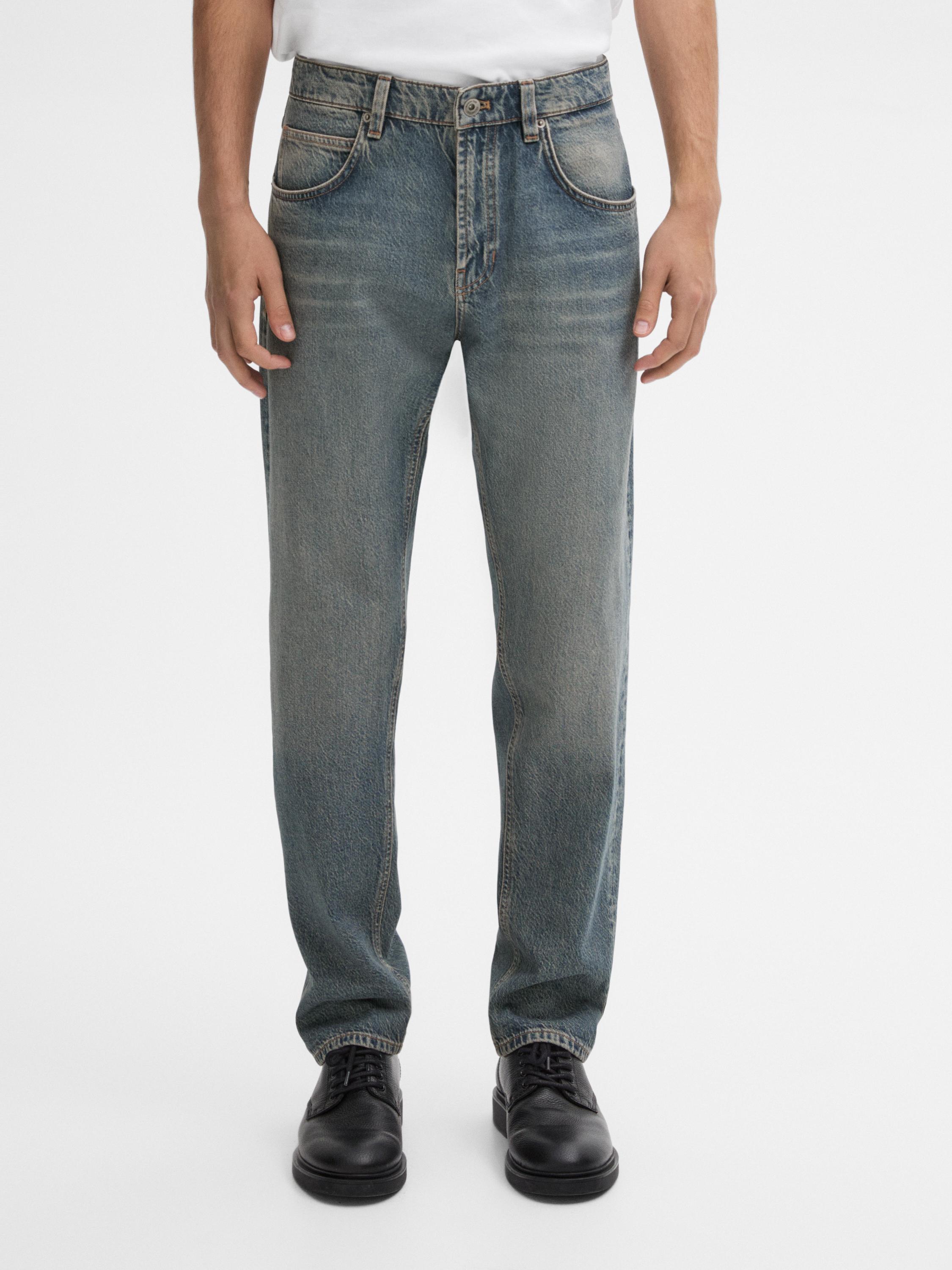 100% cotton relaxed fit jeans