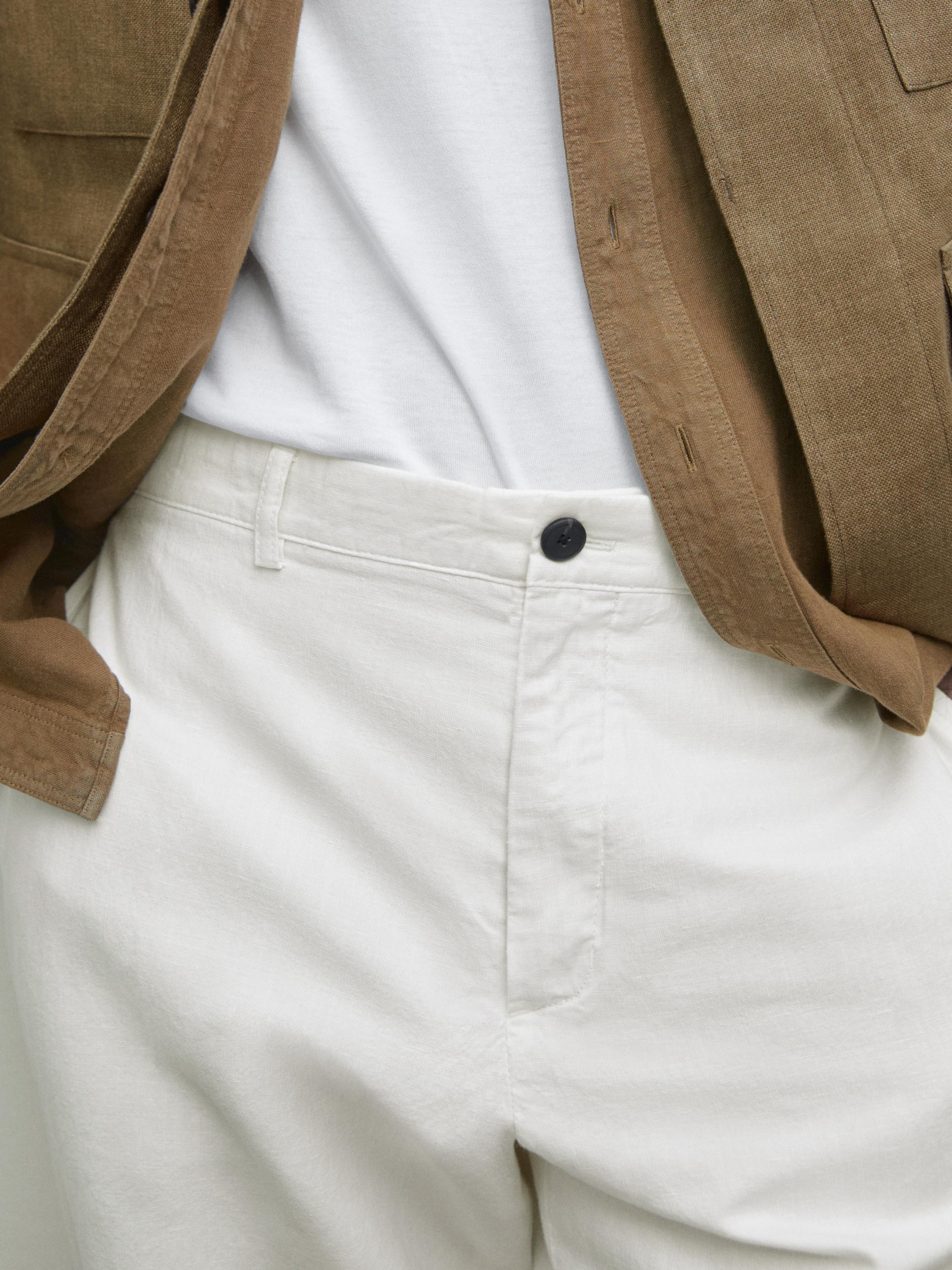 Tapered fit trousers