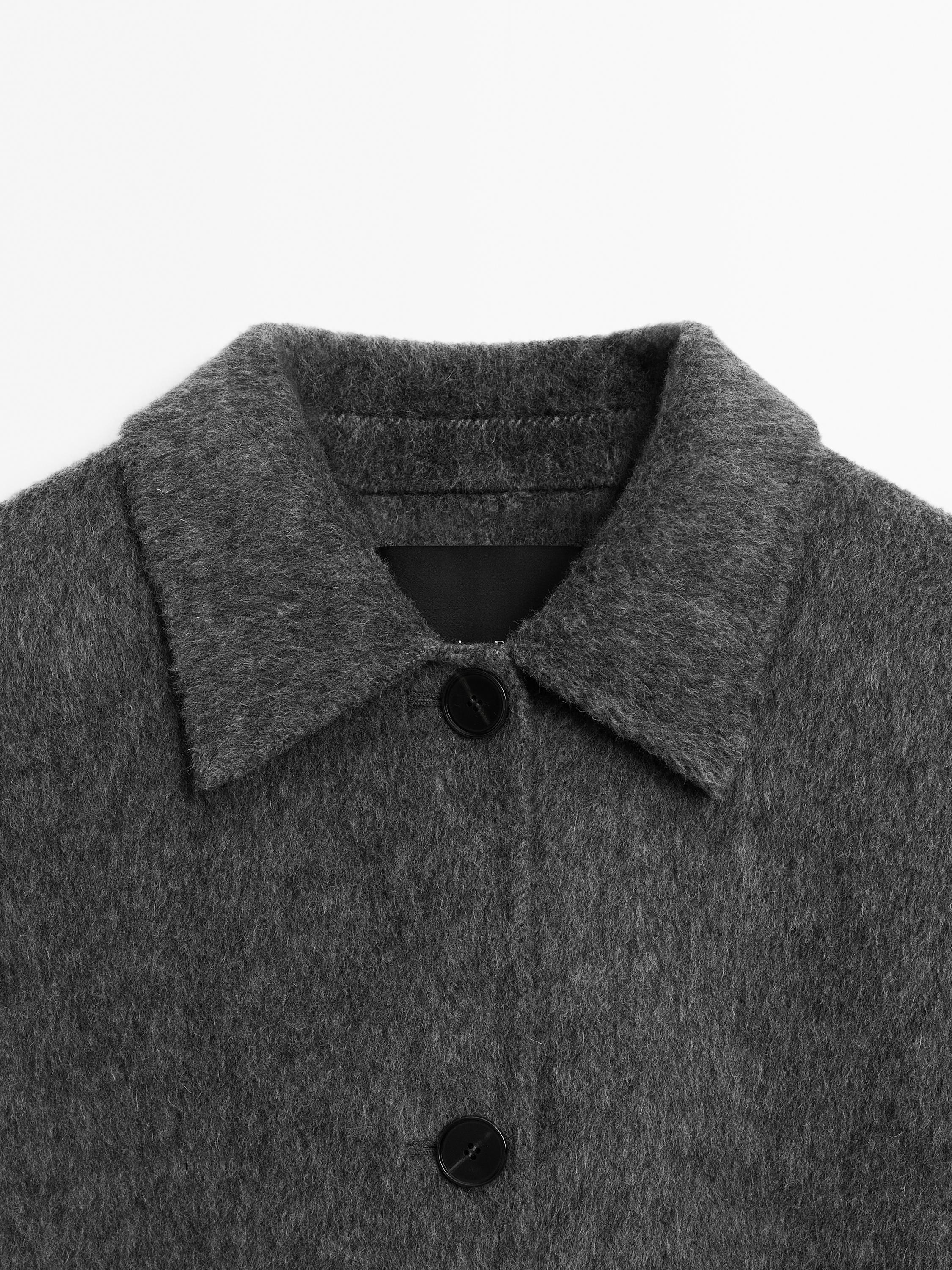 Medium wool blend coat