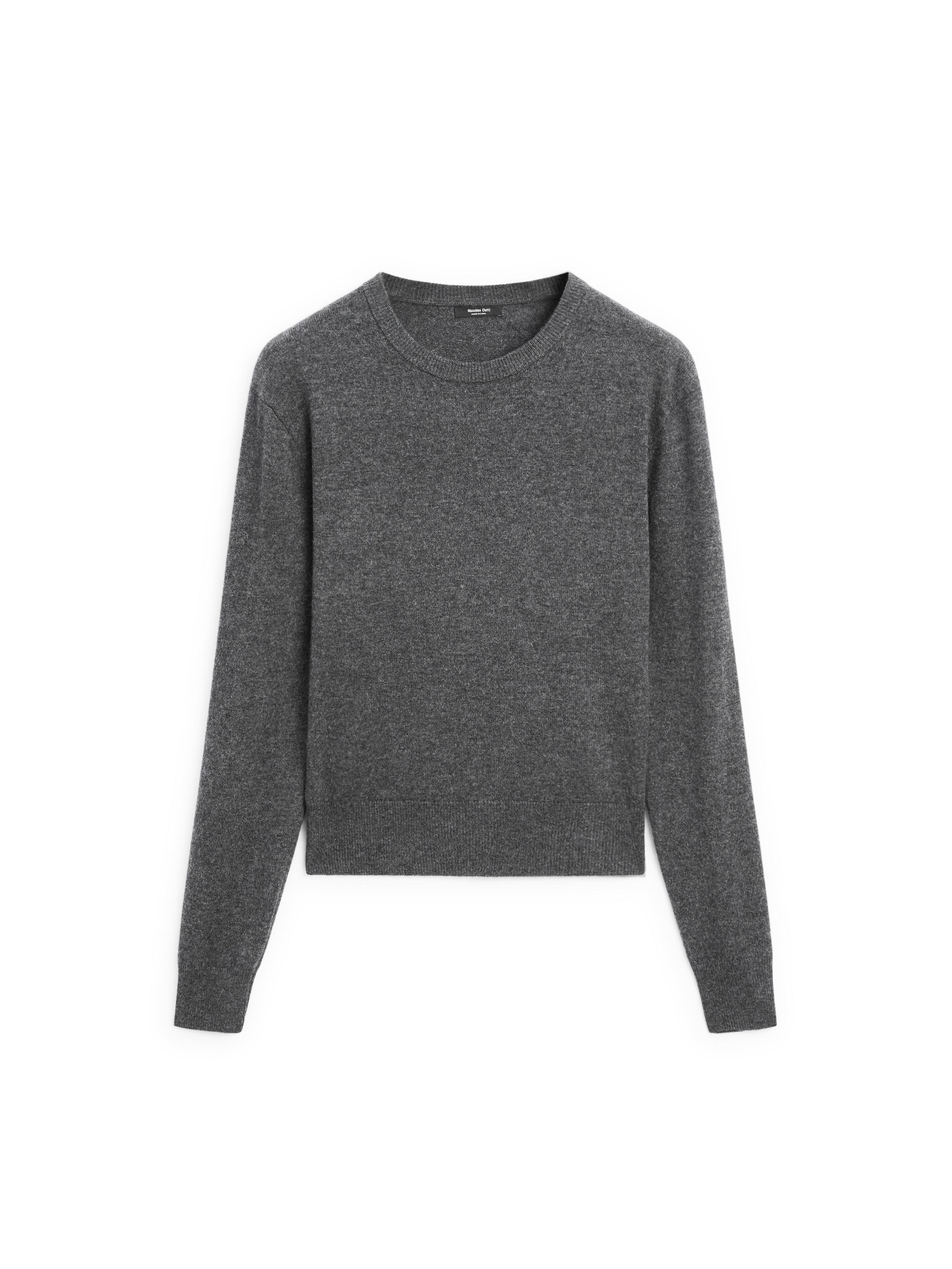 Pull à col rond en maille de laine mélangée · Vison, Vanille, Bleu Marine, Orange, Cru, Marron, Noir, Gris Moyen · Pulls | Massimo Dutti