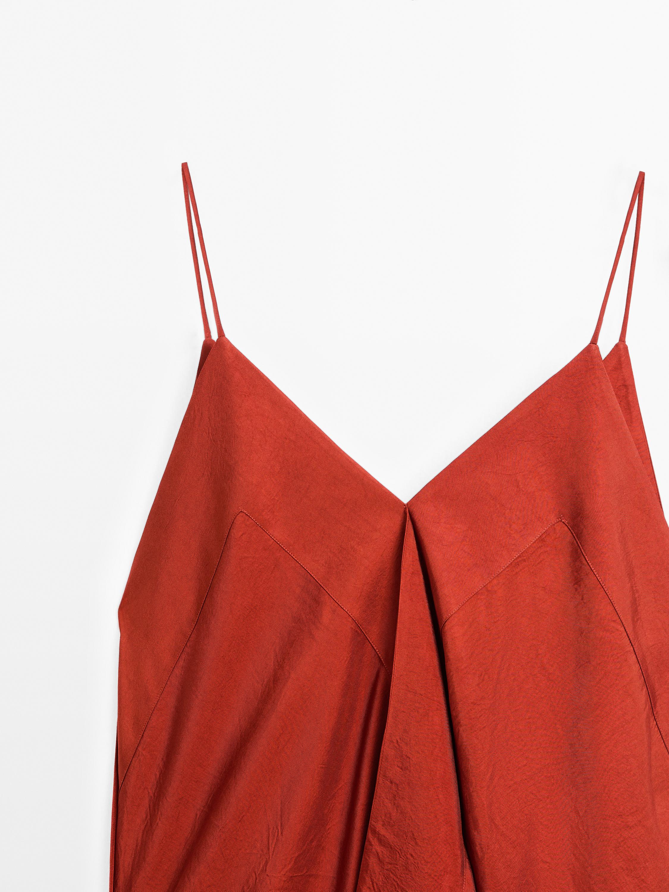 ★ Massimo Dutti★ Fluid midi one-piece frill detail 066225 Flowing midi dress with ruffles · Orange · Smart / Dresses