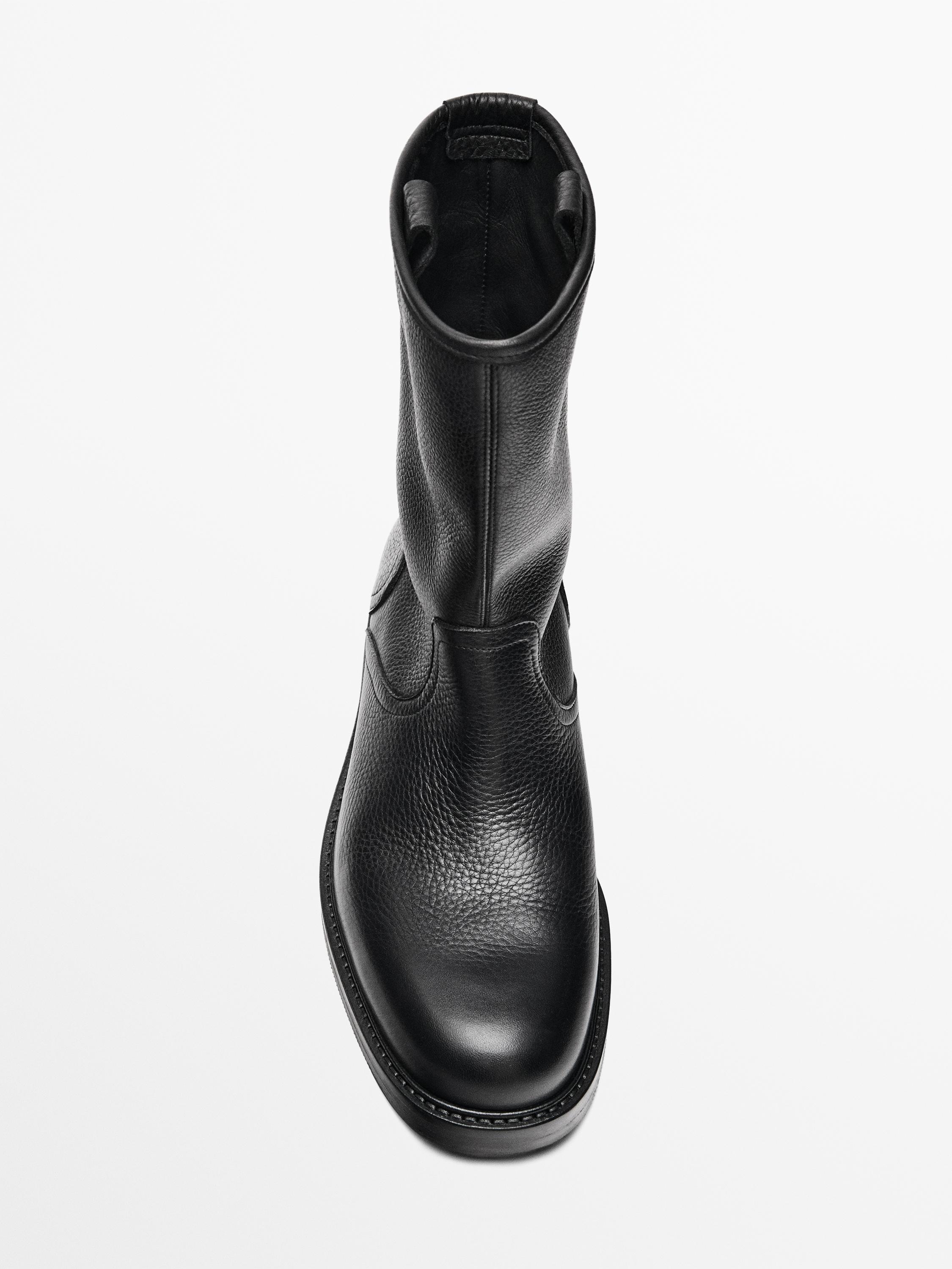 Bottes noires en cuir nappa - Limited Edition