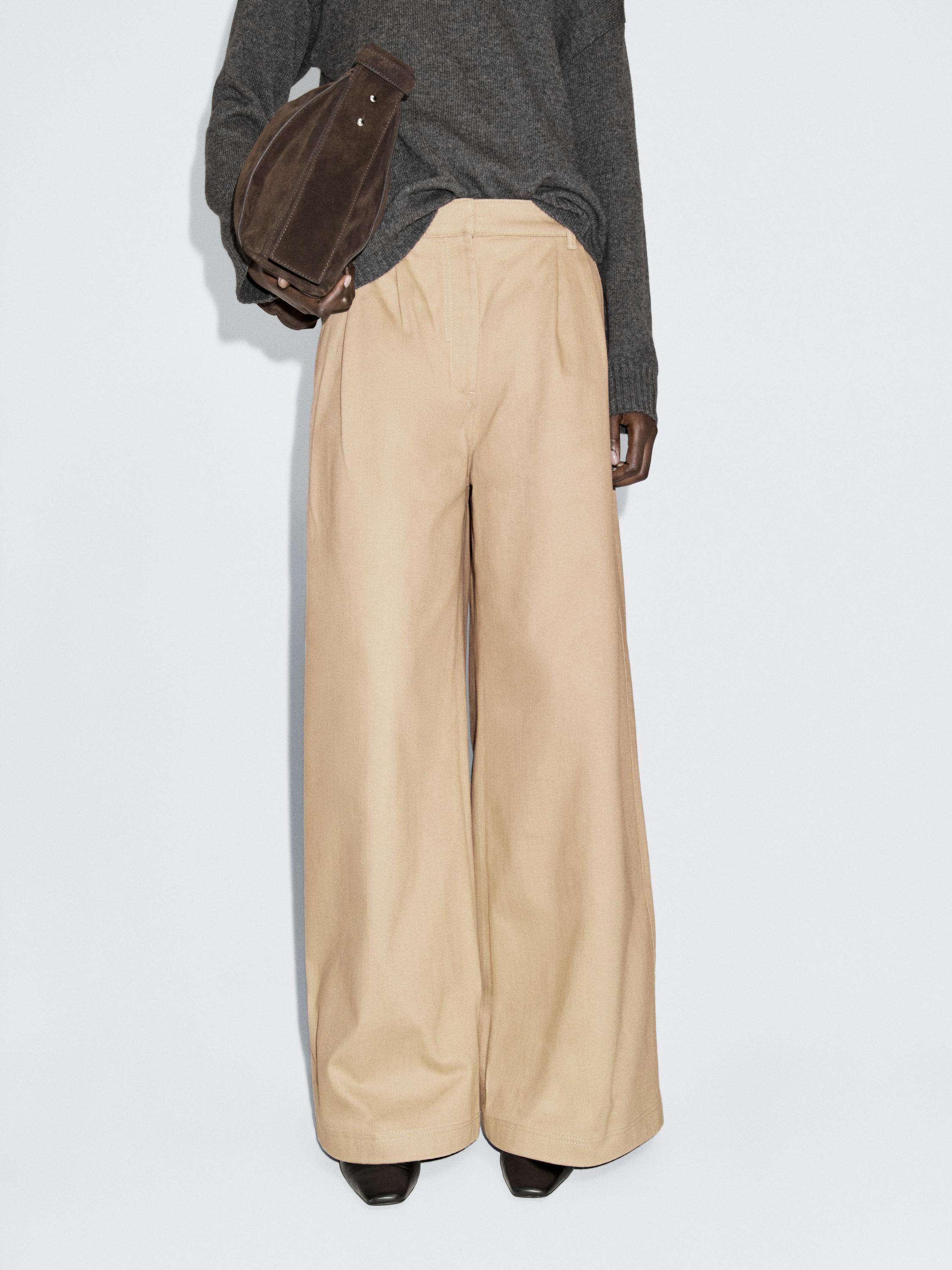Pantalon large à pinces