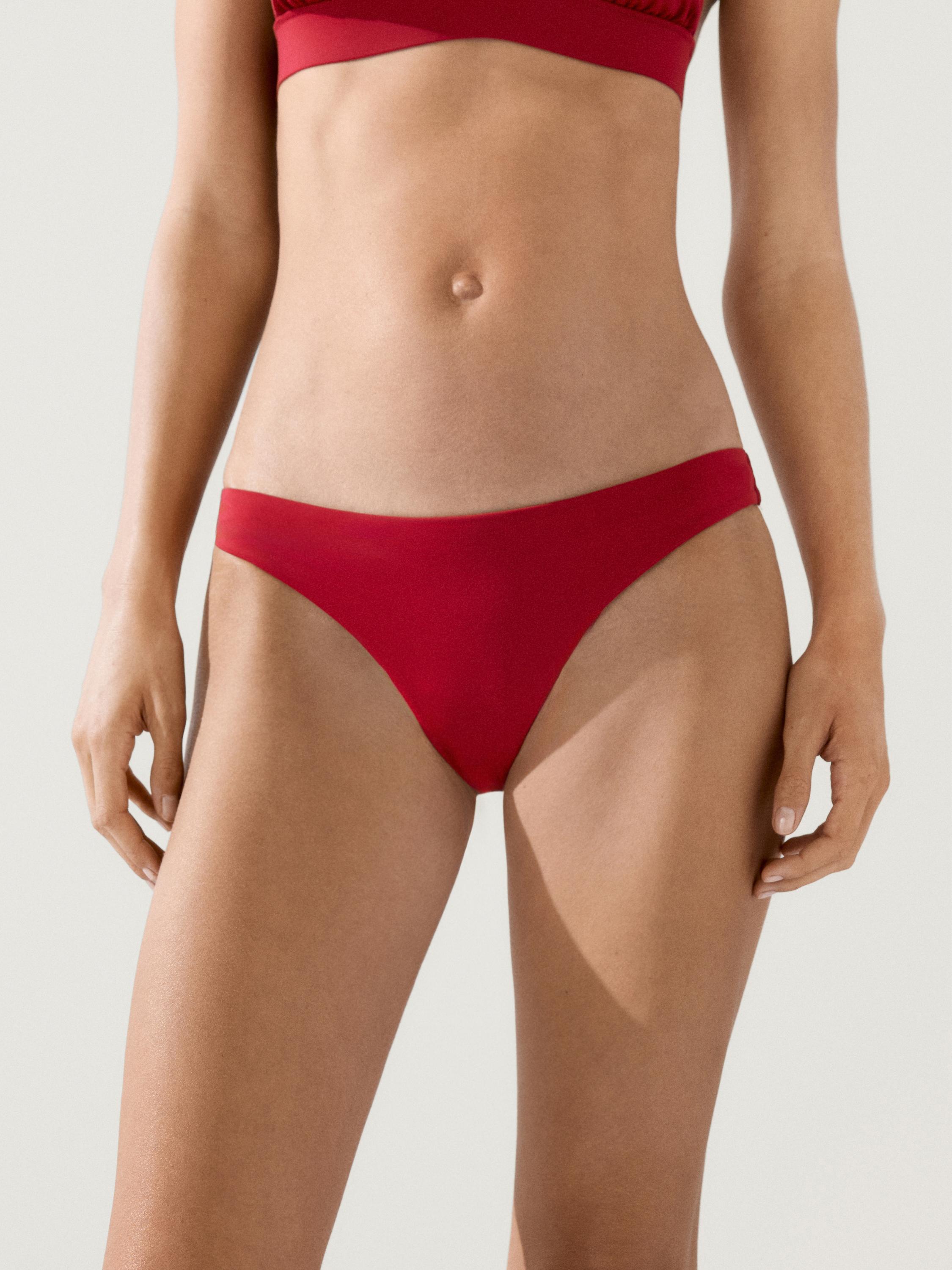 Düz renk bikini altı