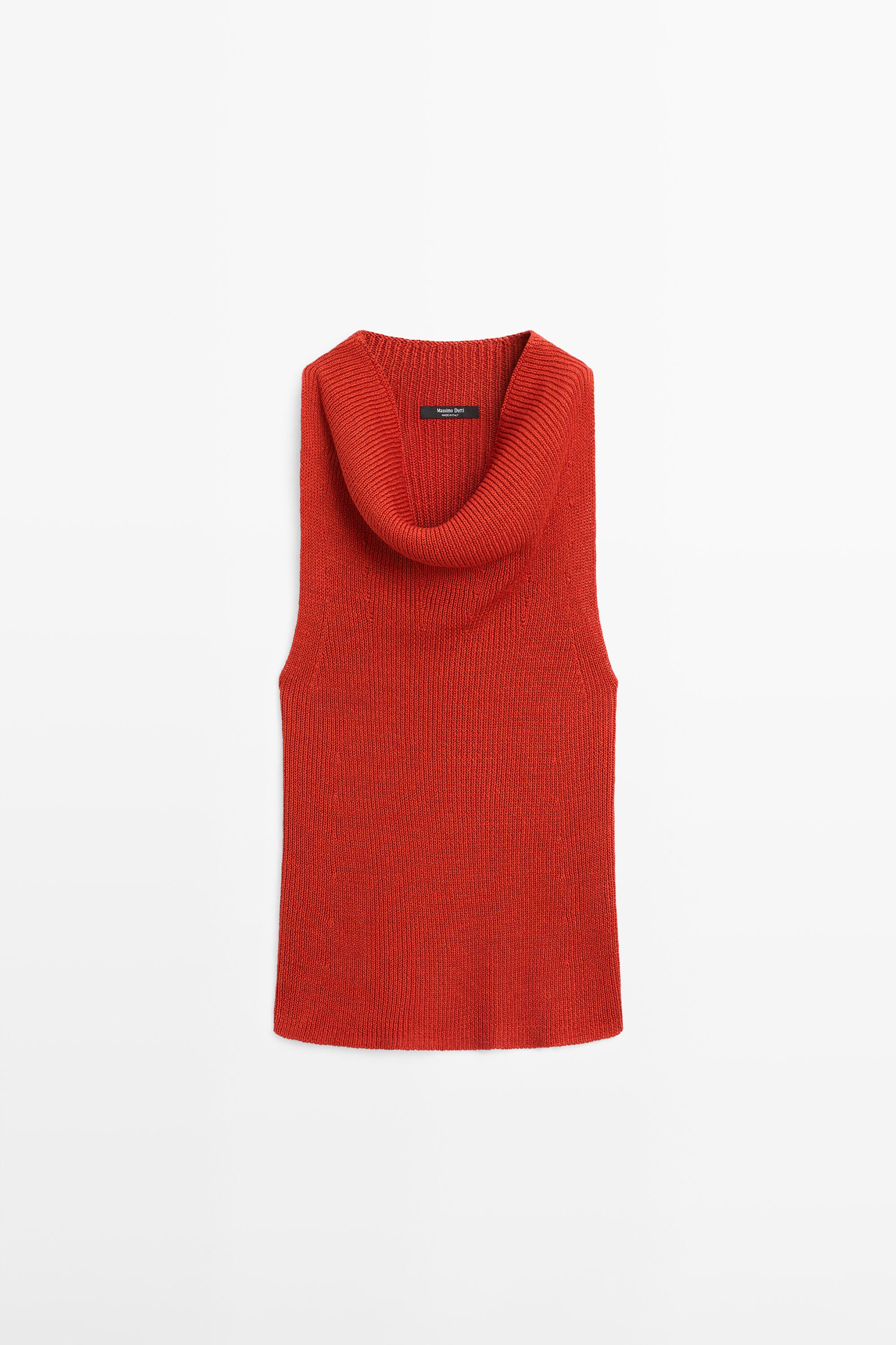 Drapeli pamuklu bluz