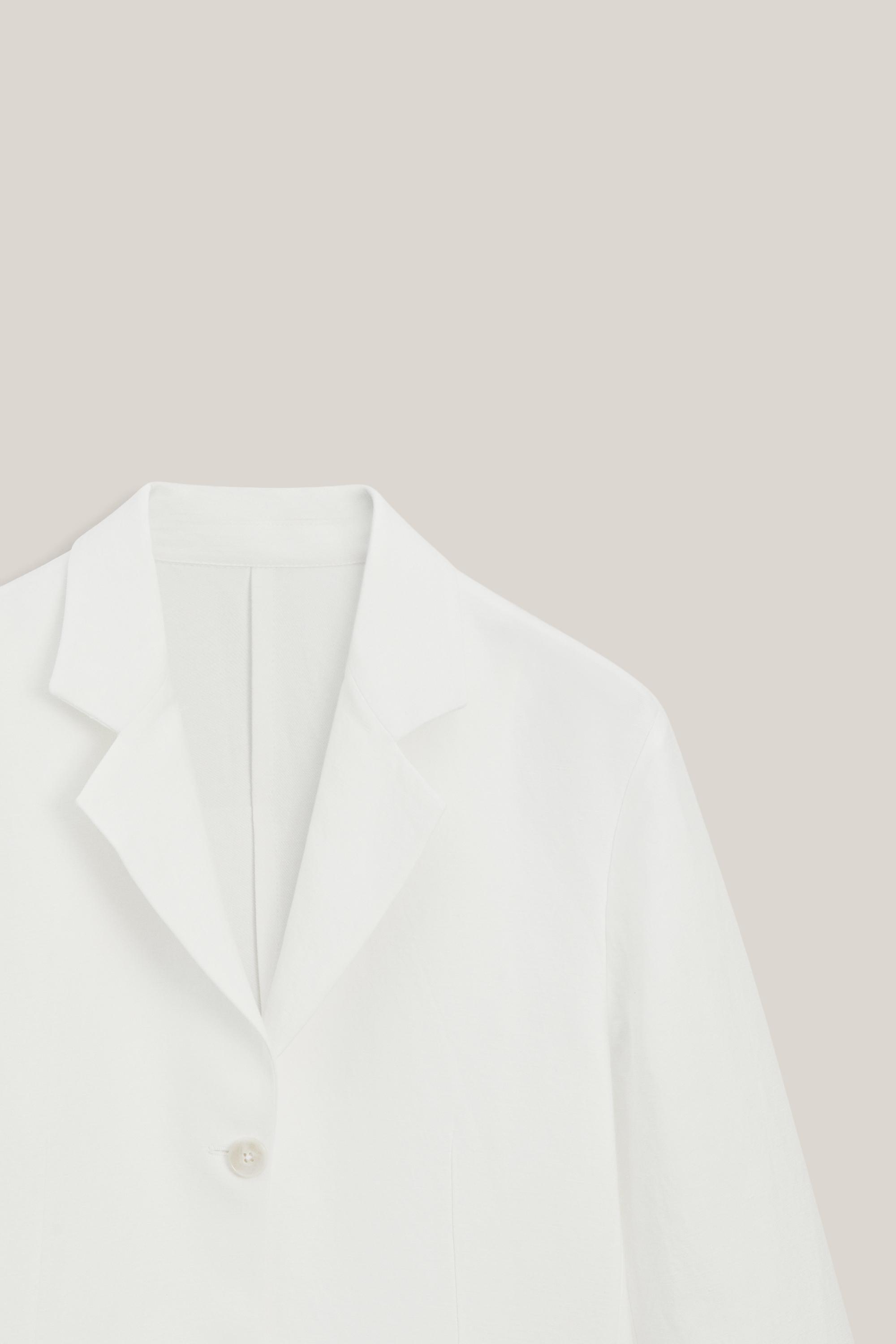 Flowing linen blend blazer - LIMITED EDITION — Off white