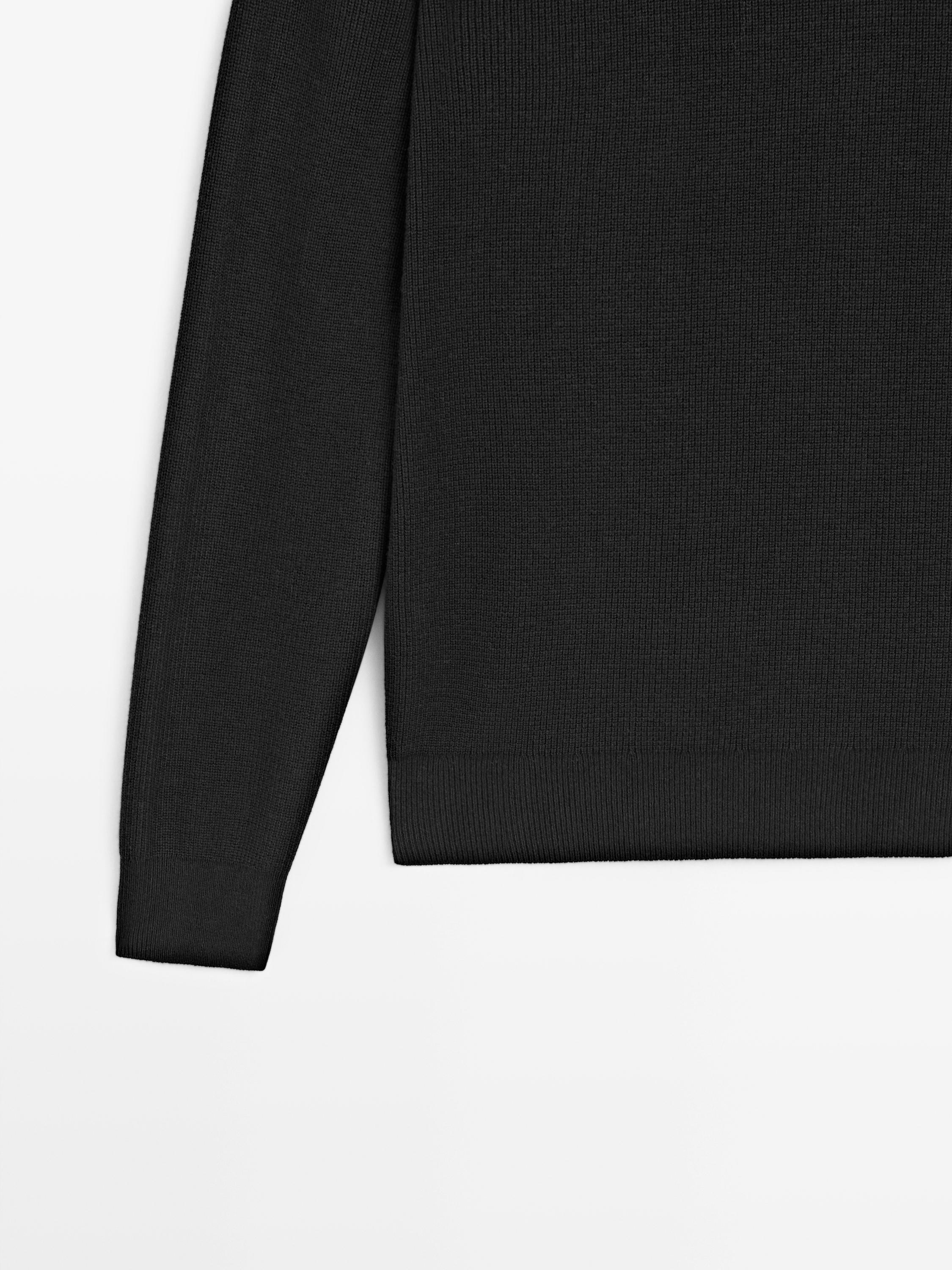 Men's Black Sweaters - Massimo Dutti - US Men's Black Sweaters - Massimo Dutti - US