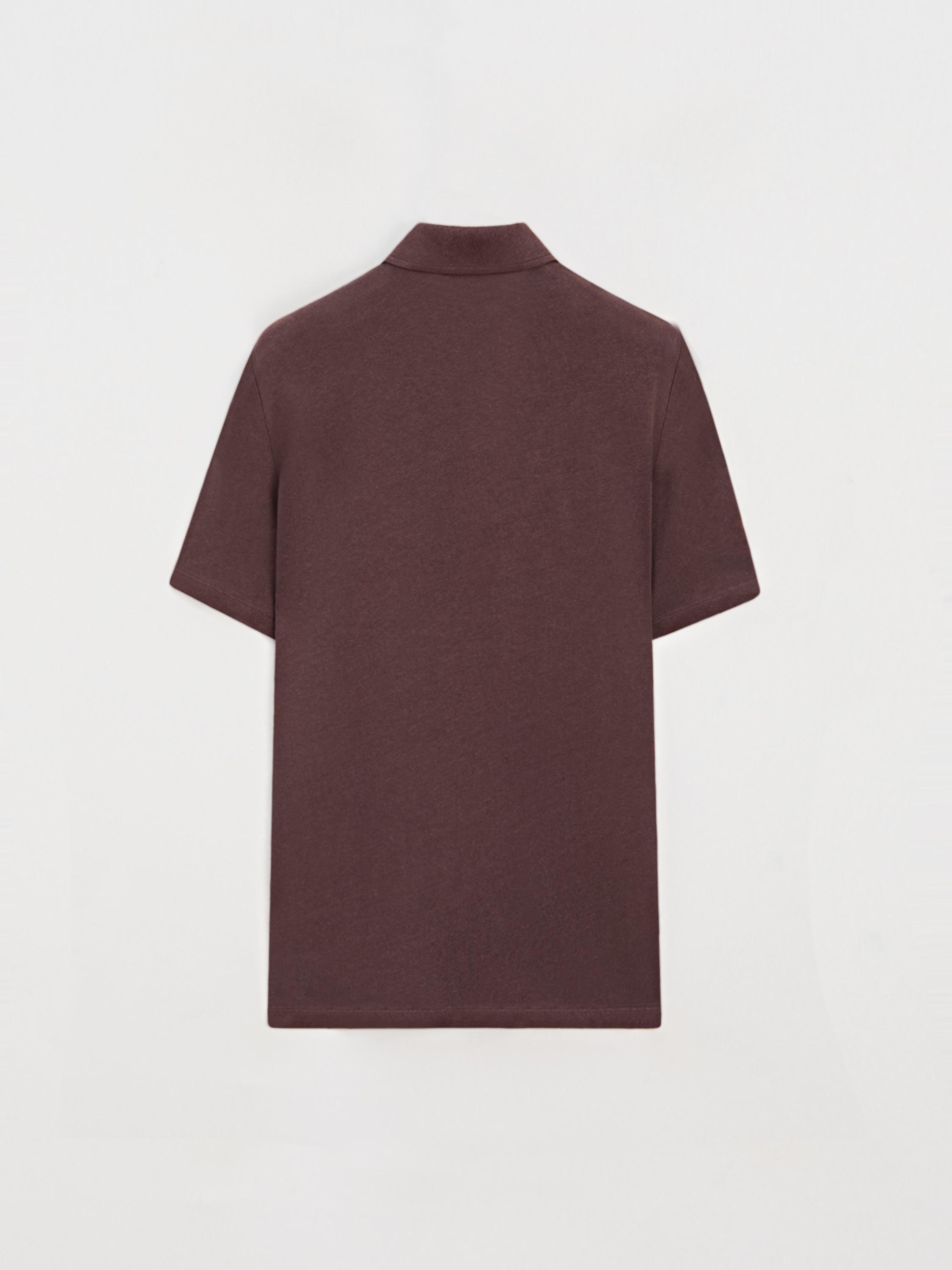 Polo manches courtes lin coton