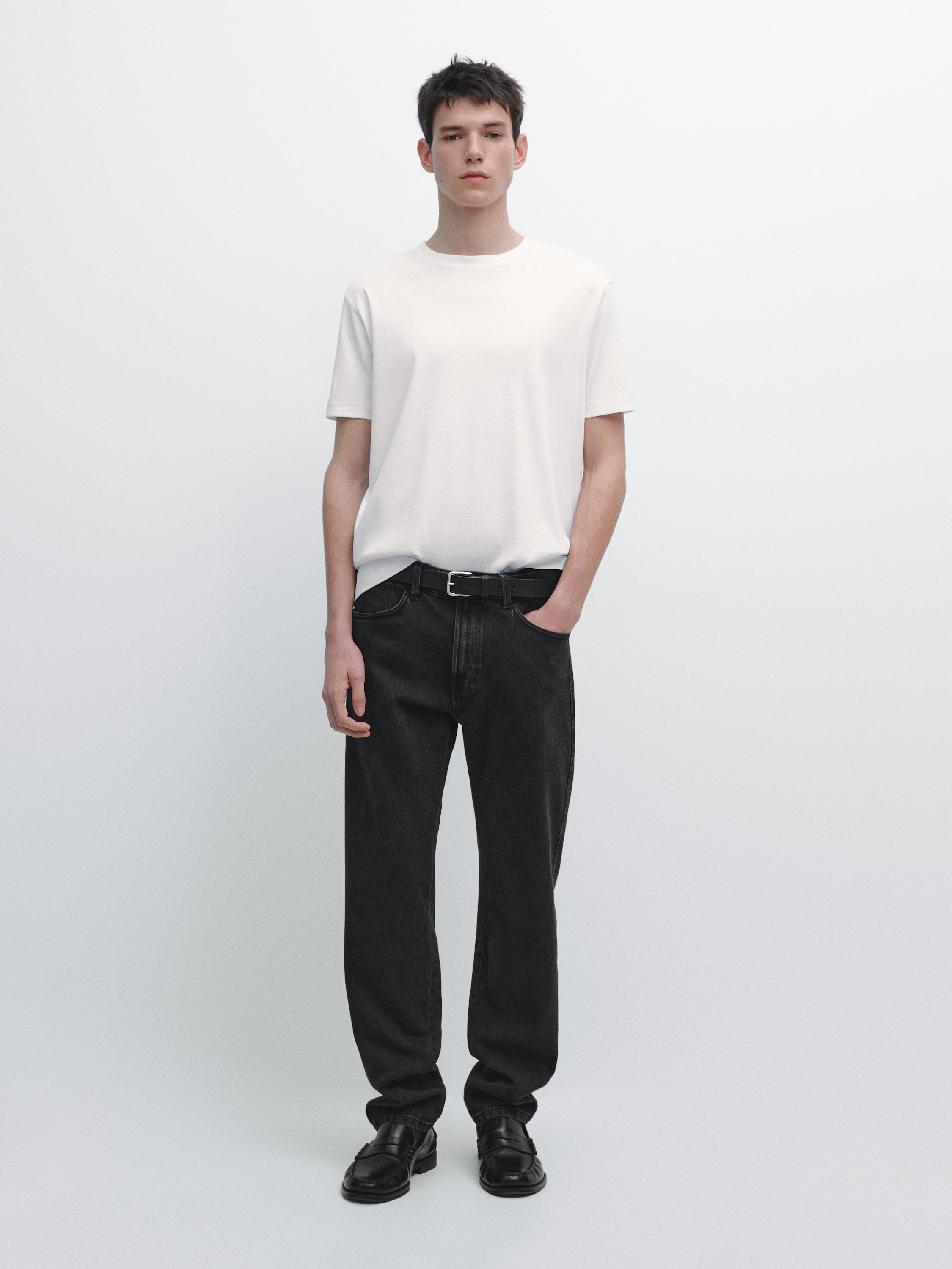 T-Shirt aus 100 % mercerisierter Baumwolle