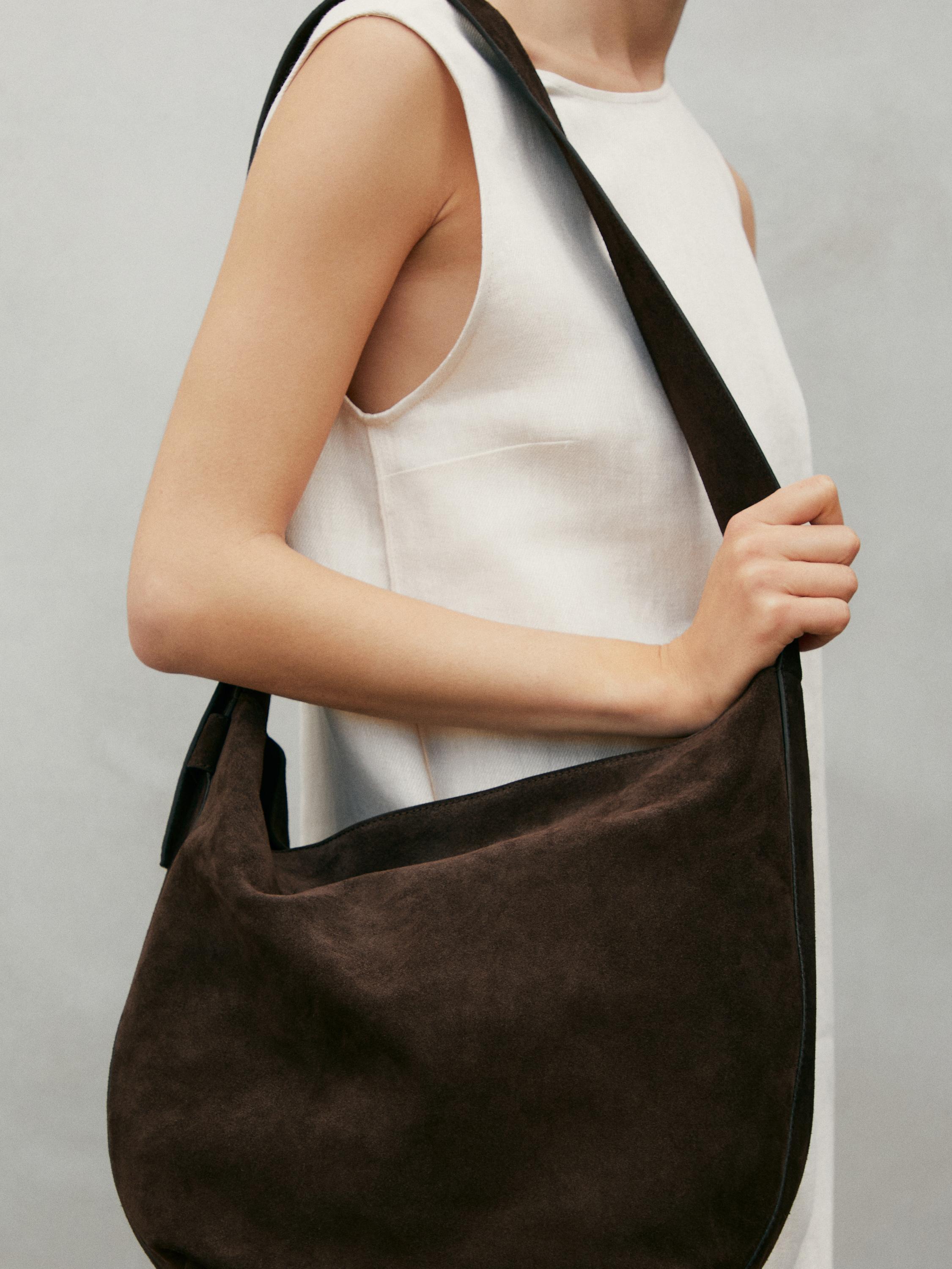 Bolso piel serraje