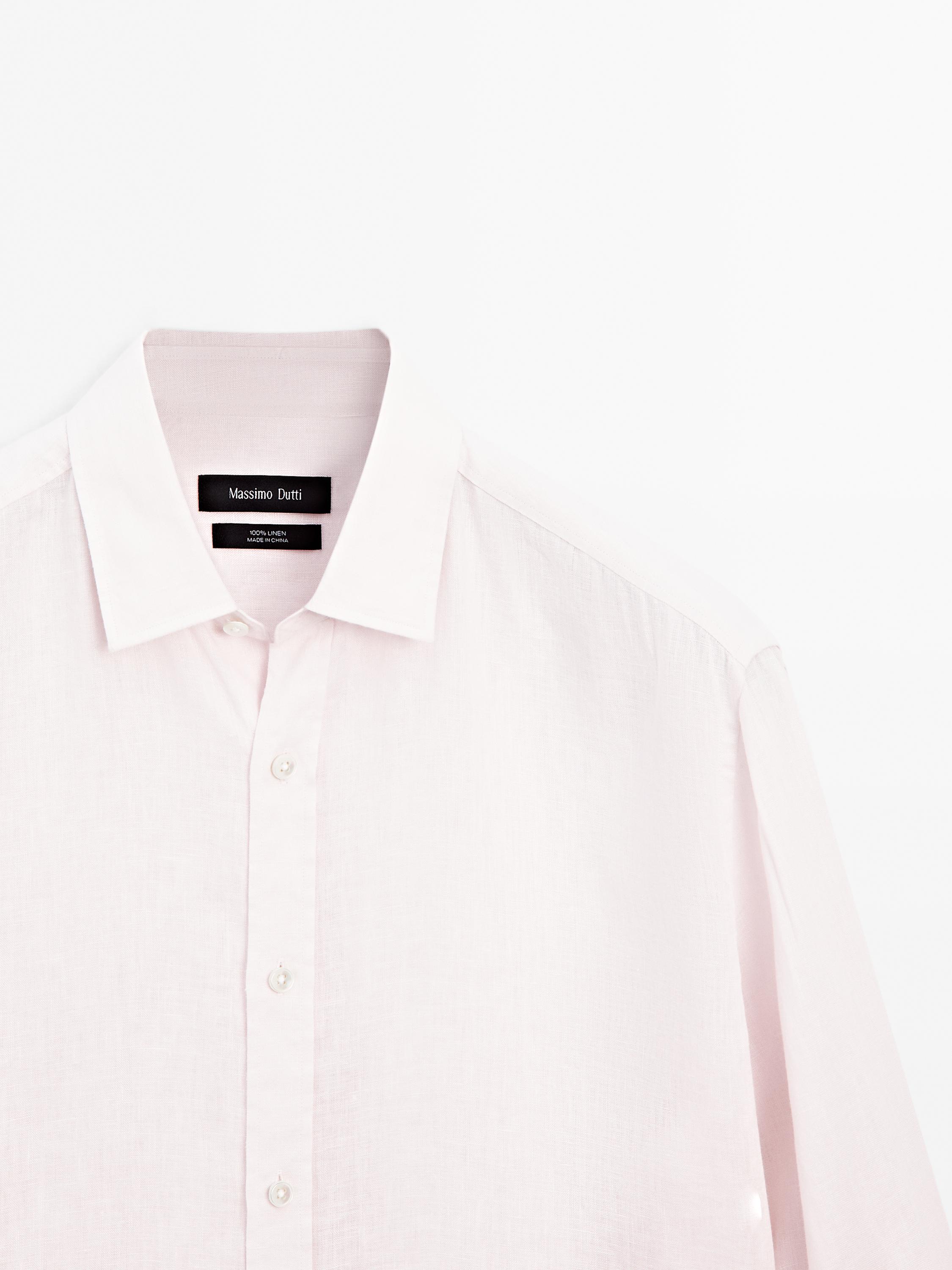 100% linen regular fit shirt