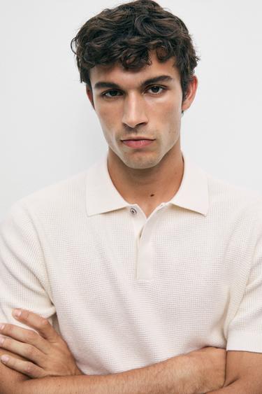 100% cotton short sleeve polo shirt — CREAM 8