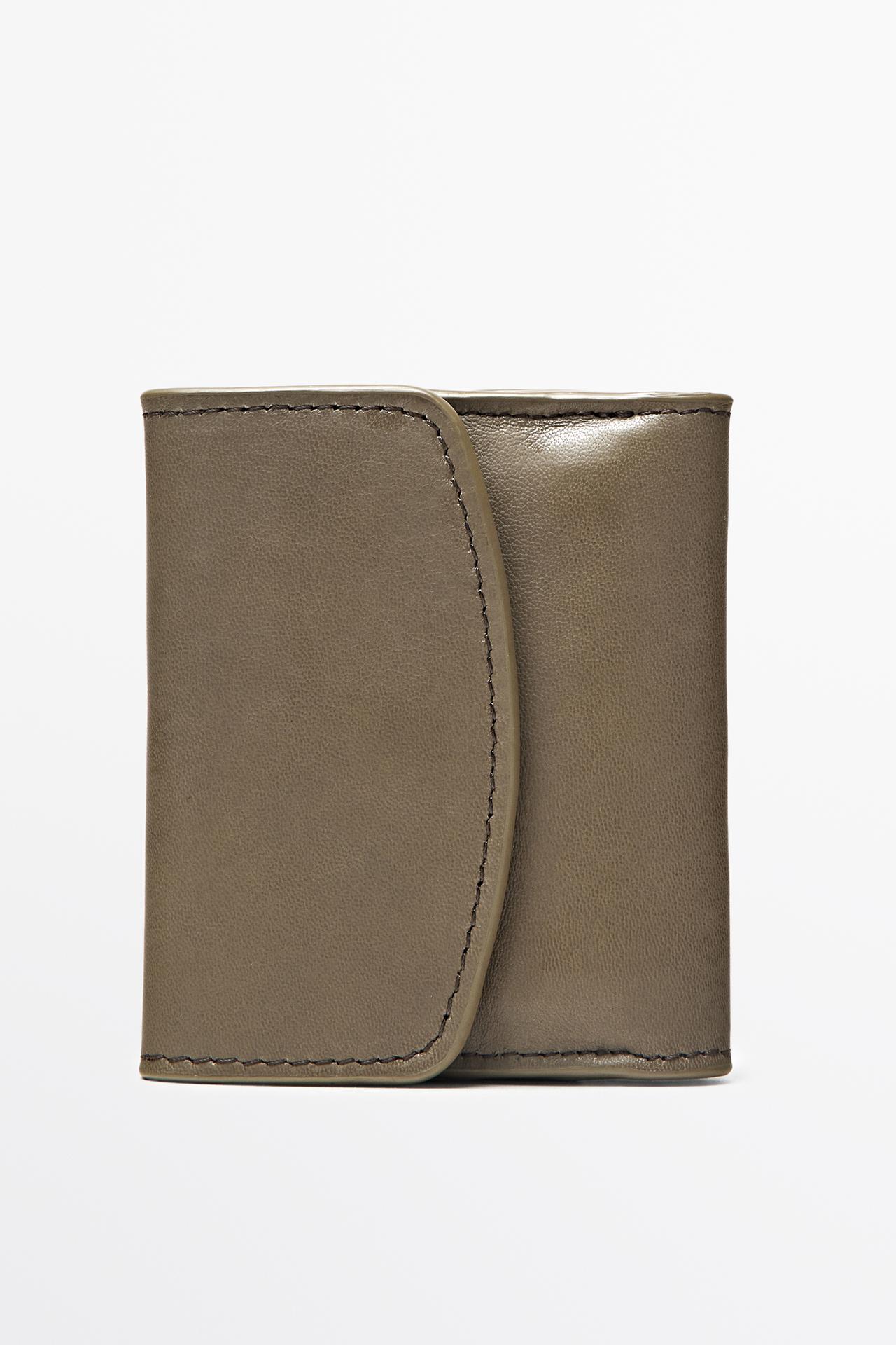 Mini nappa leather jewelry case — MOLE BROWN