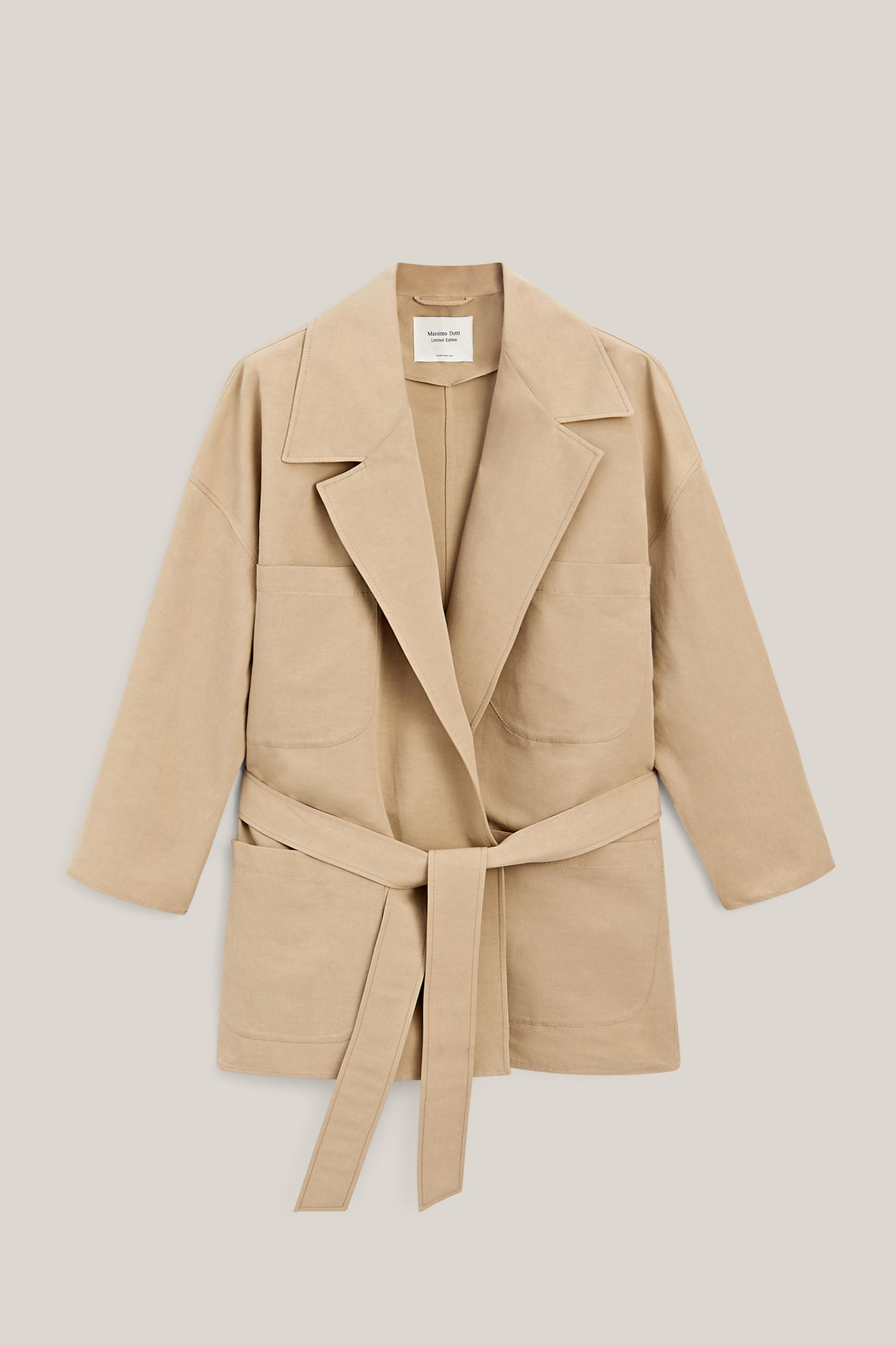 Oversize cotton and linen jacket - LIMITED EDITION — BEIGE