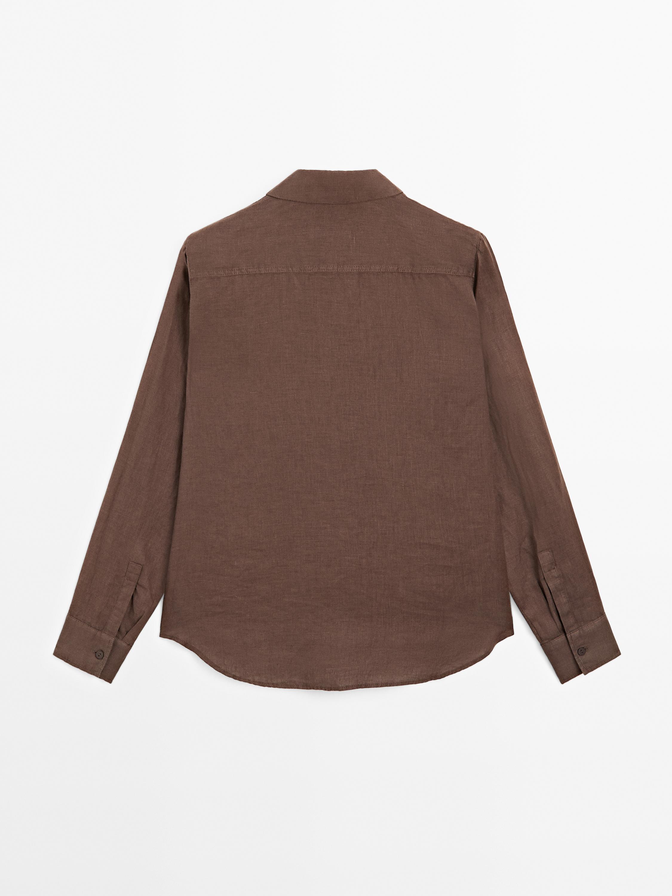 Flowing 100% linen shirt